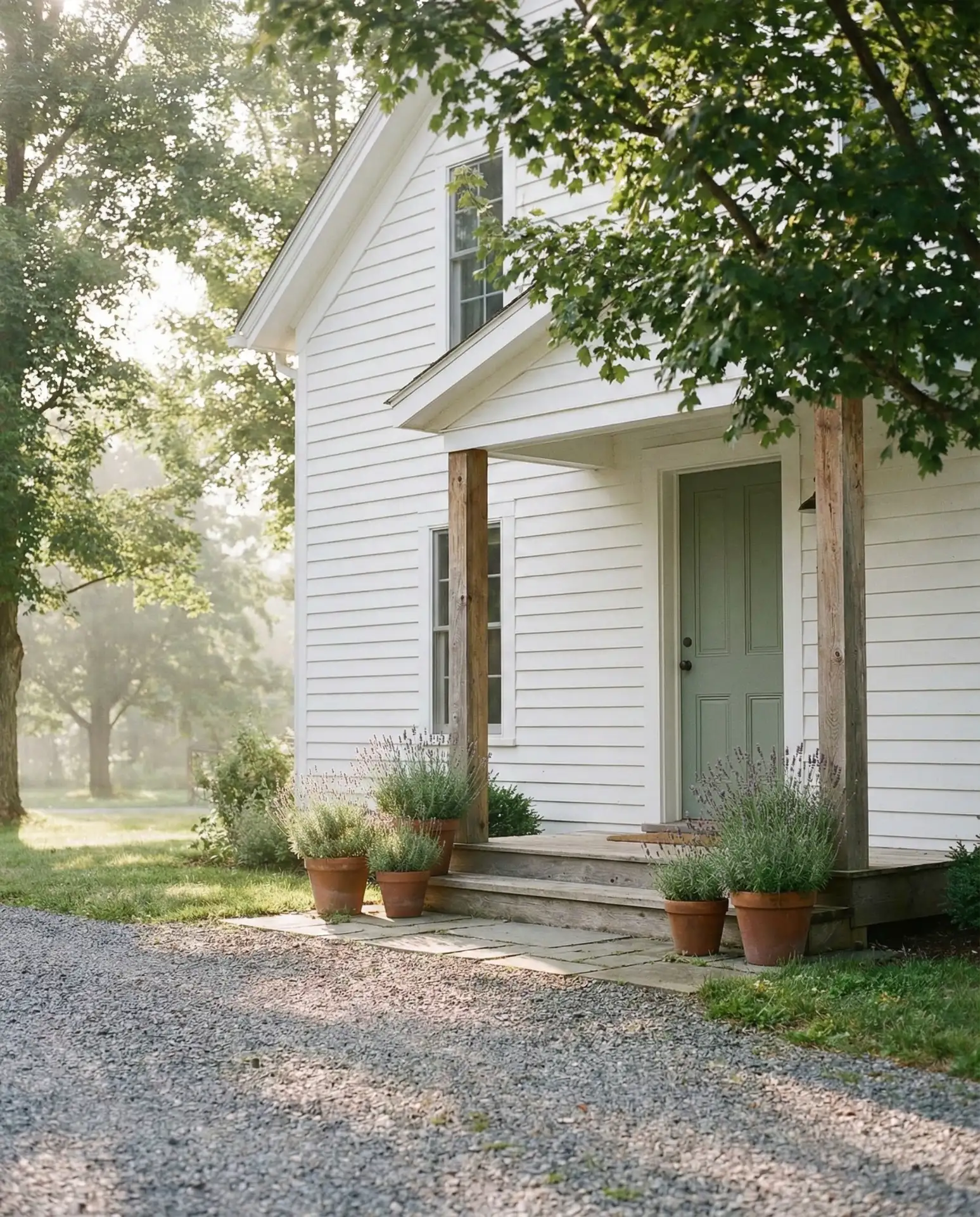 Sage Green with Natural Wood Accents 1