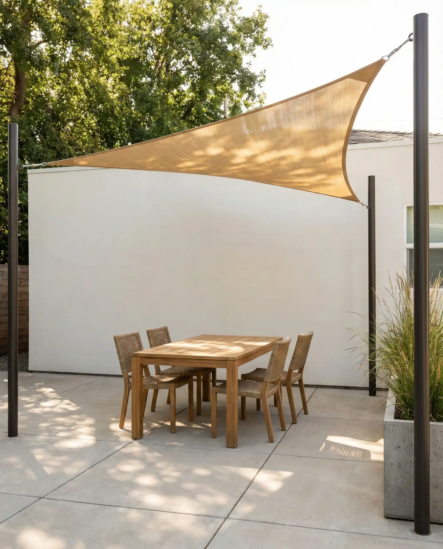 Shade Sail Over Dining Area 2
