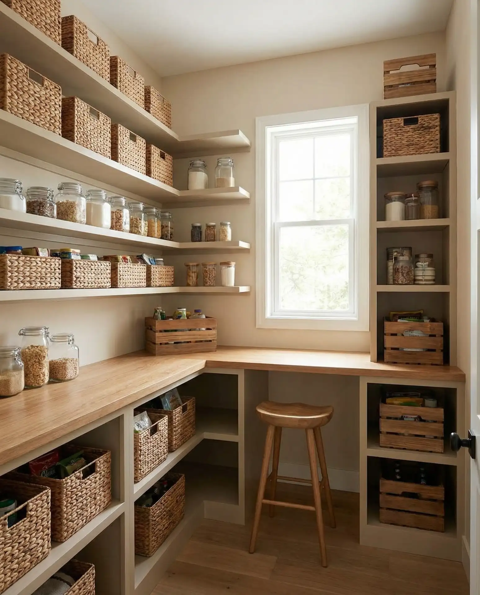 Shaped Pantry with L-Configuration 1