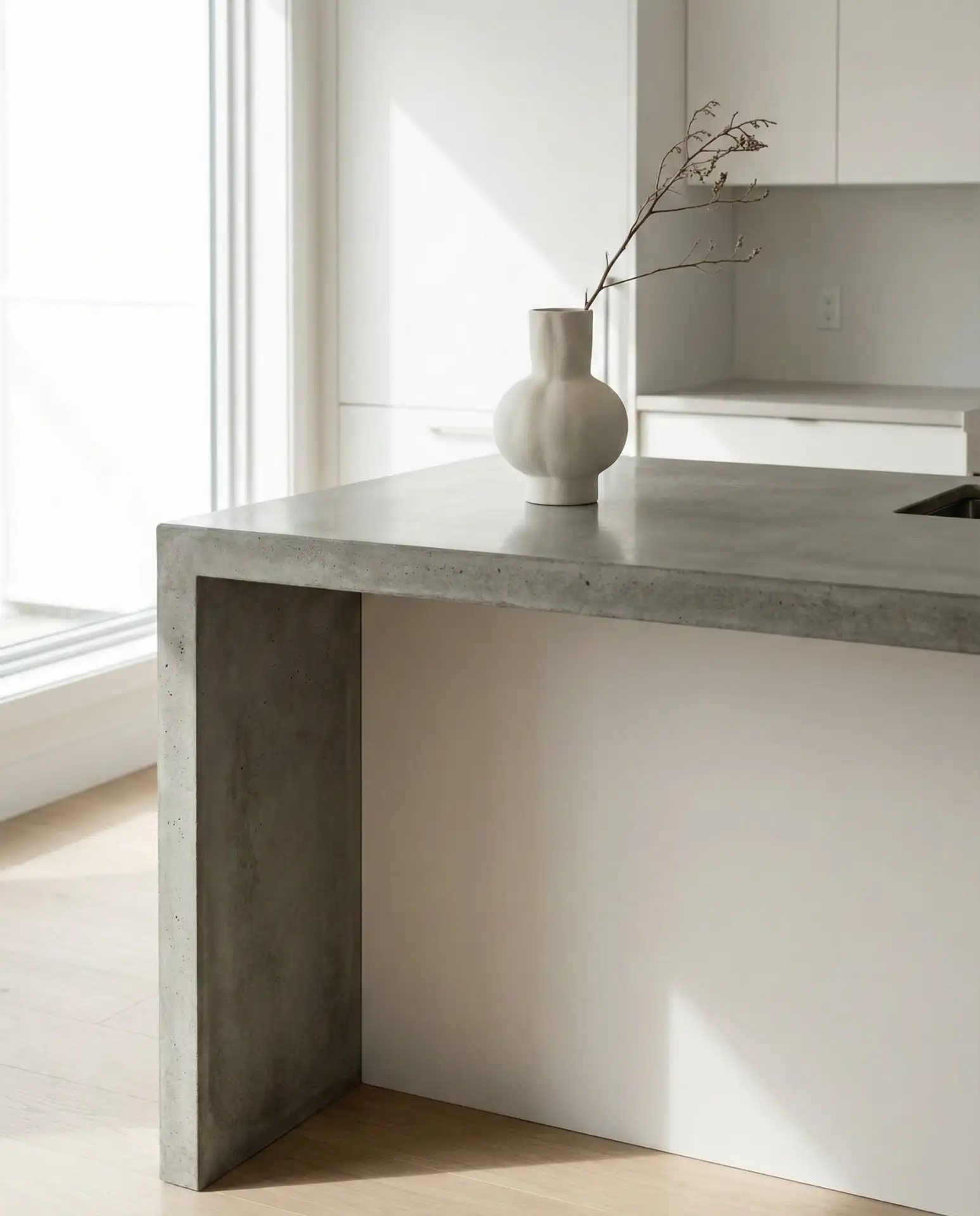 Shaped Waterfall Counter with Minimal Styling 1