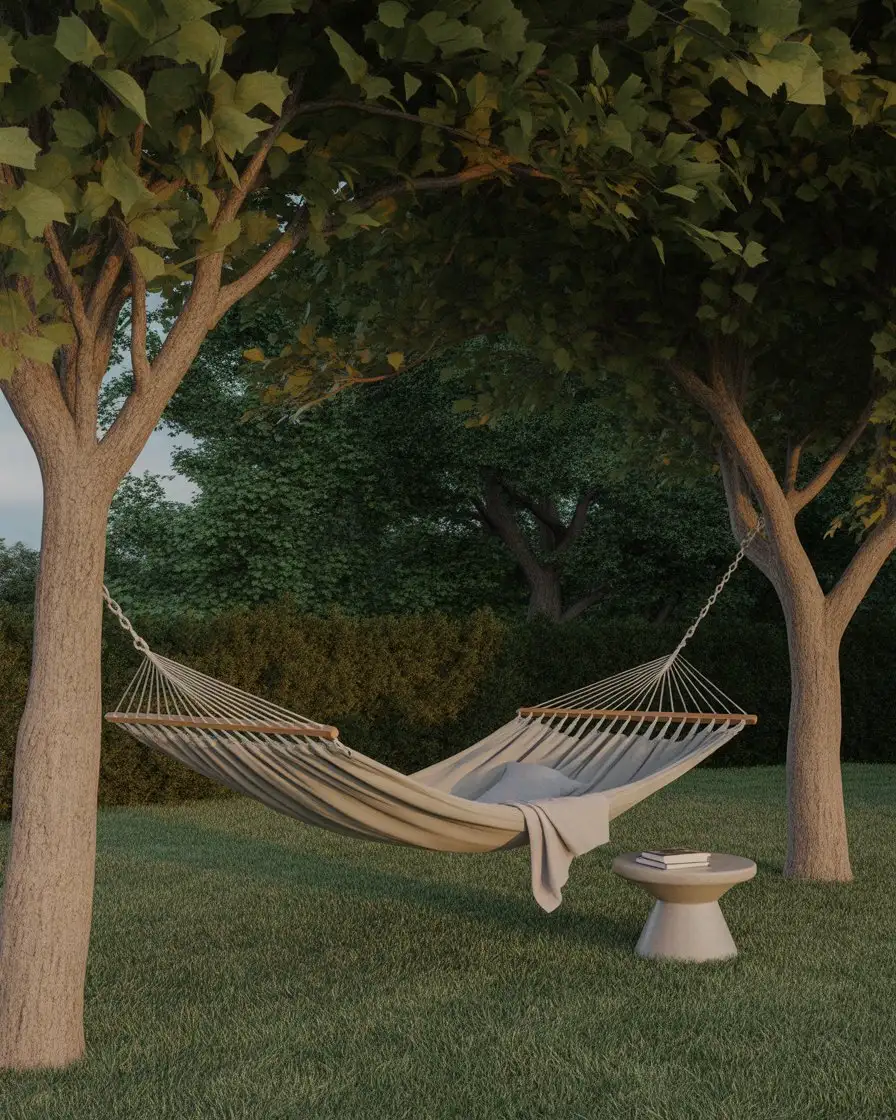 Simple Hammock Between Two Trees 1