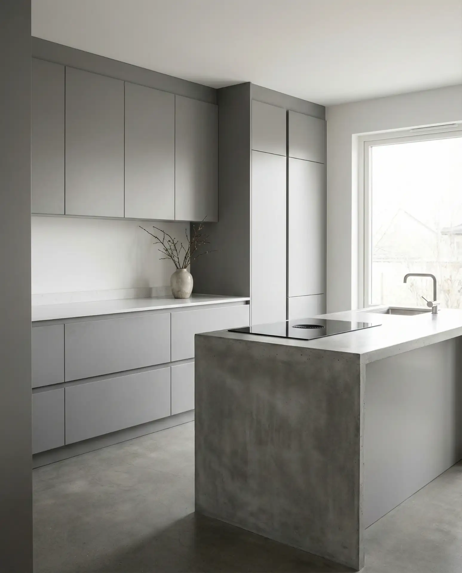 Sleek Handleless Cabinets 1