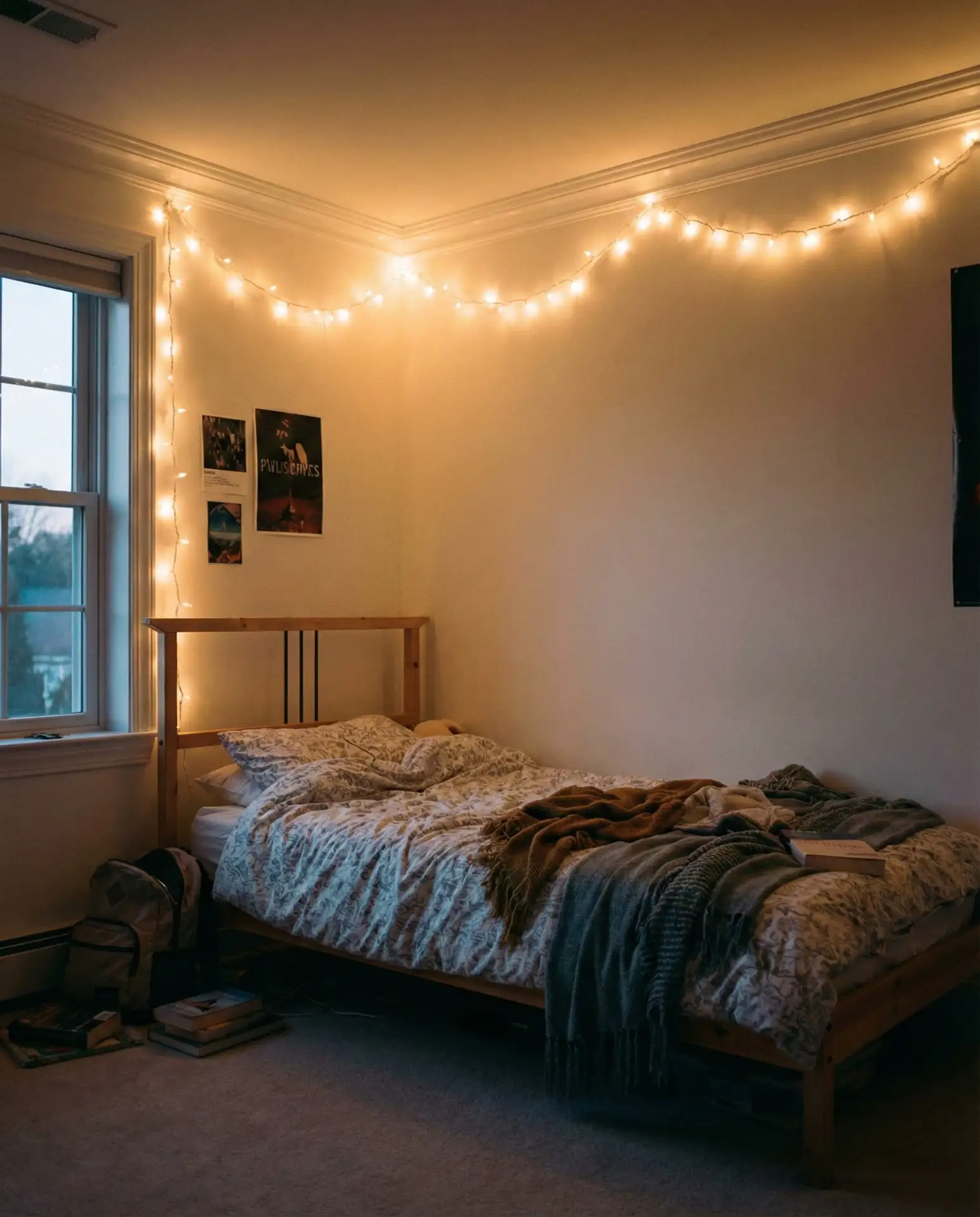 String Lights Draped Along the Ceiling 2