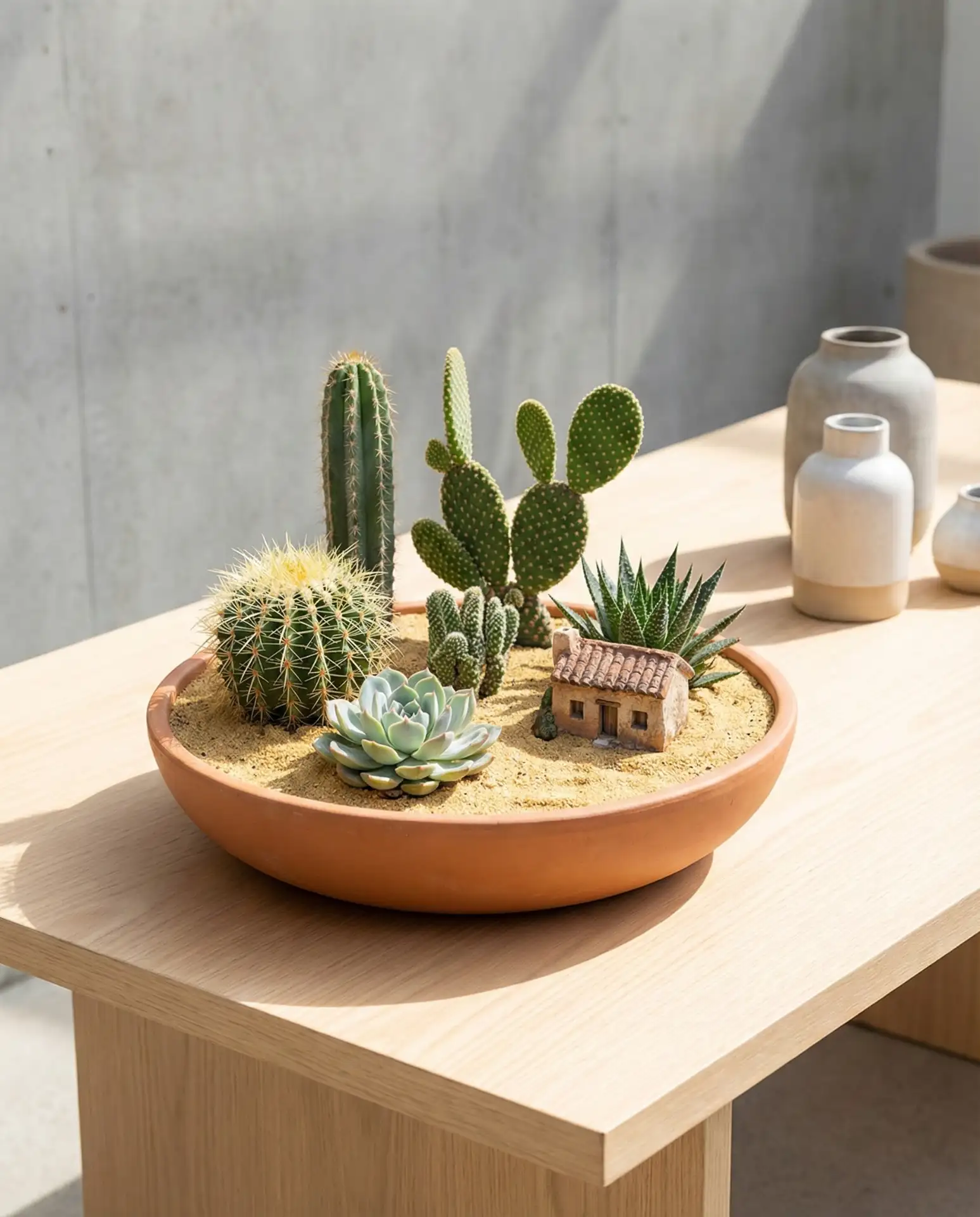 Succulent and Cactus Fairy Garden 1