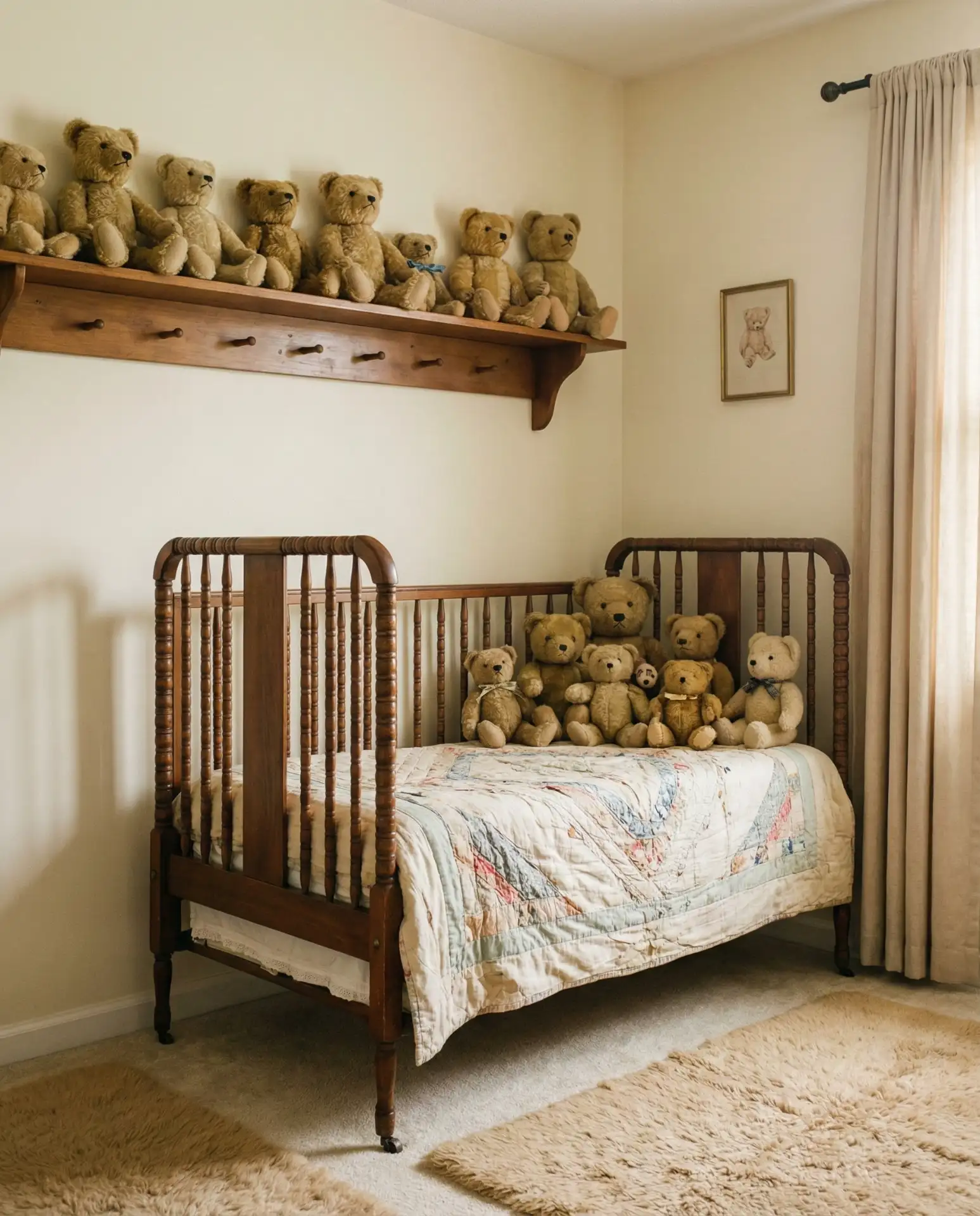 Teddy Bear Themed Nursery with Vintage Touches 2