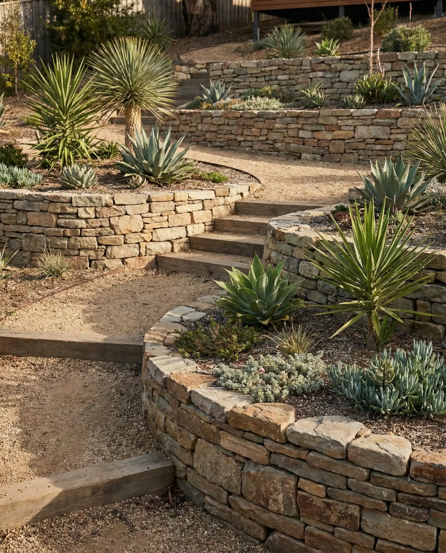 Tiered Rock Garden for Slopes 2
