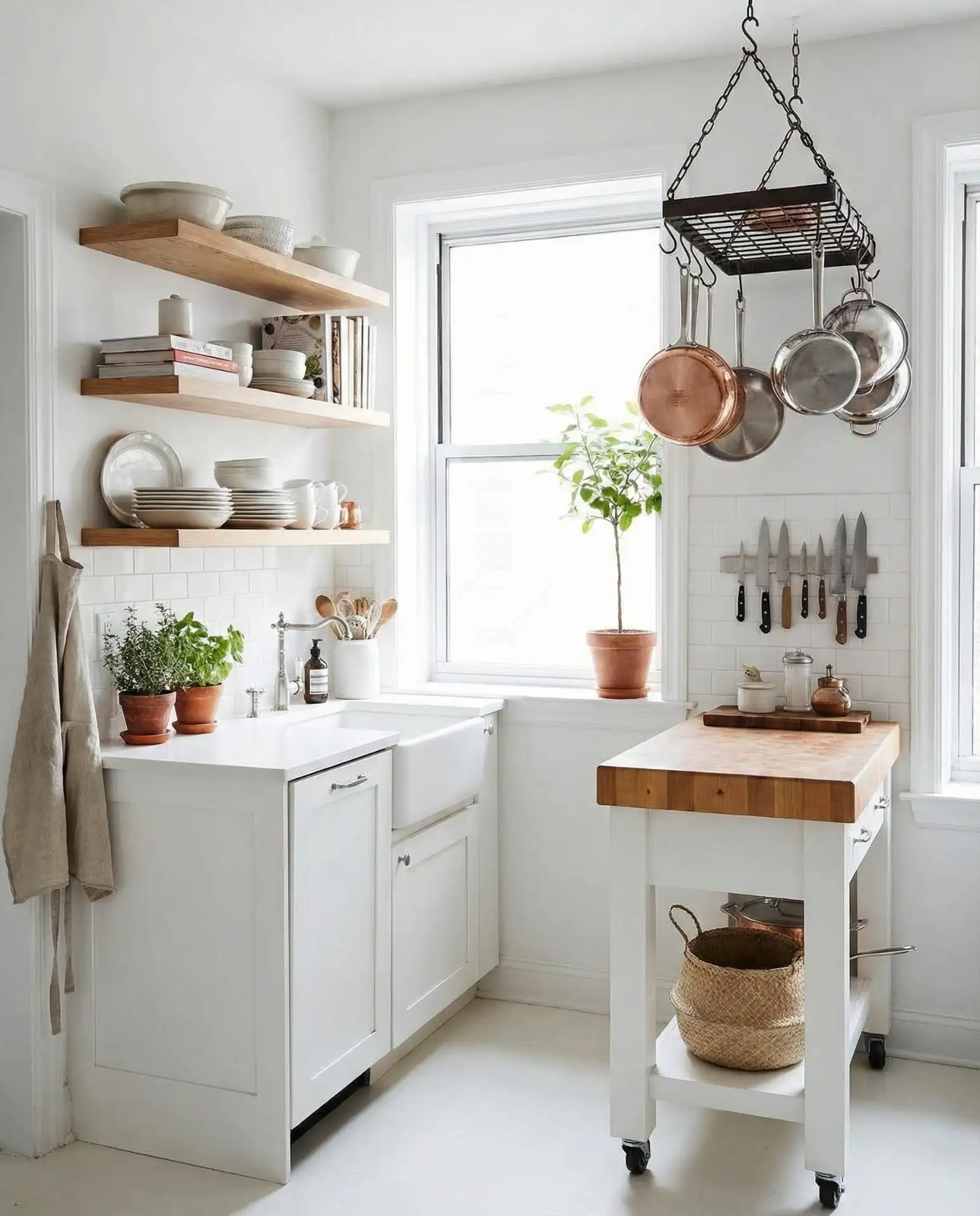 Tiny Farmhouse Kitchen with Smart Storage 1