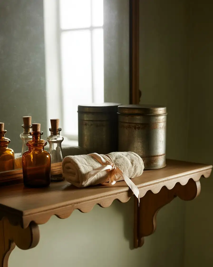 Toilet Ideas with Vintage-Inspired Open Shelving 2