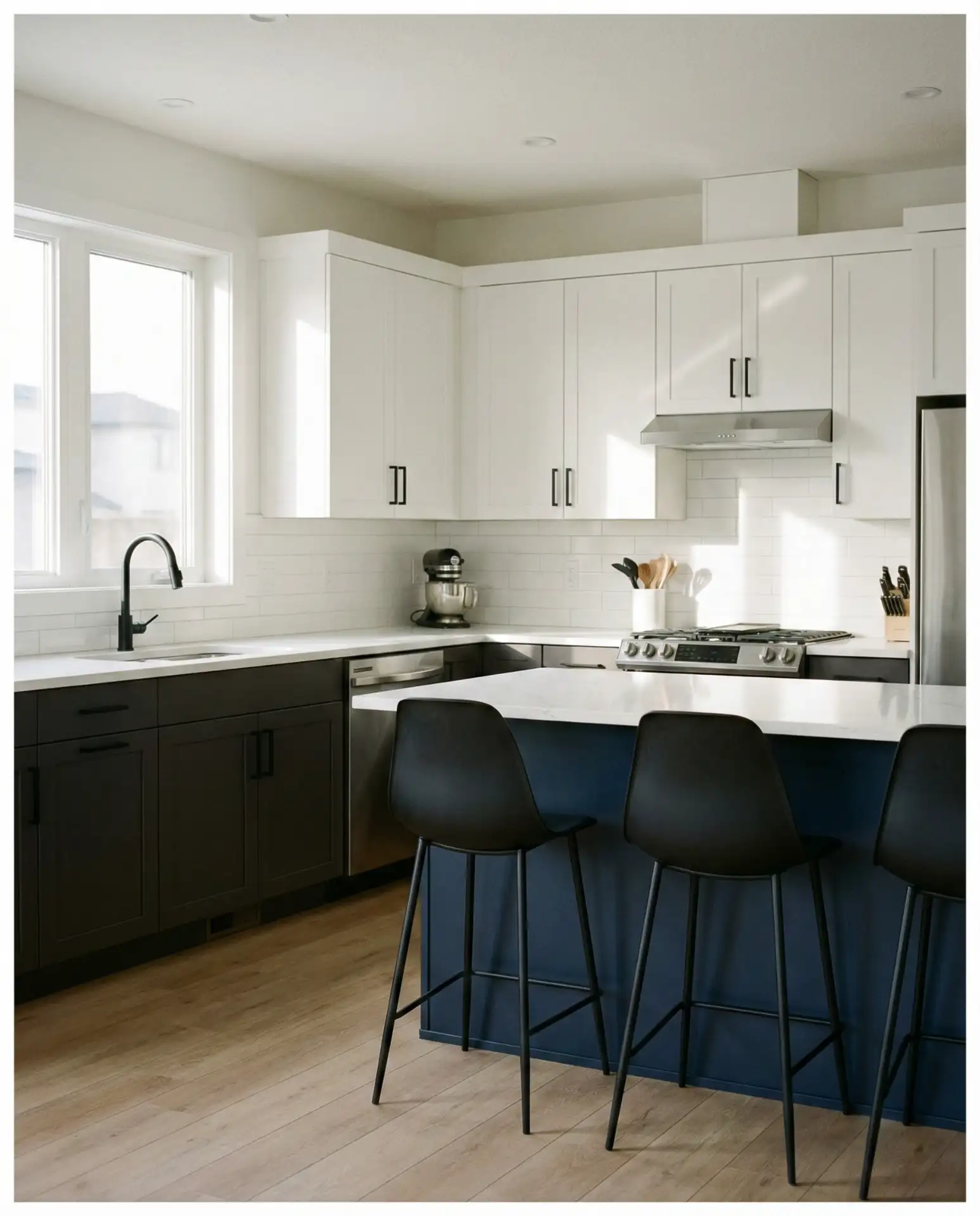 Trendy Two-Tone Cabinets 1