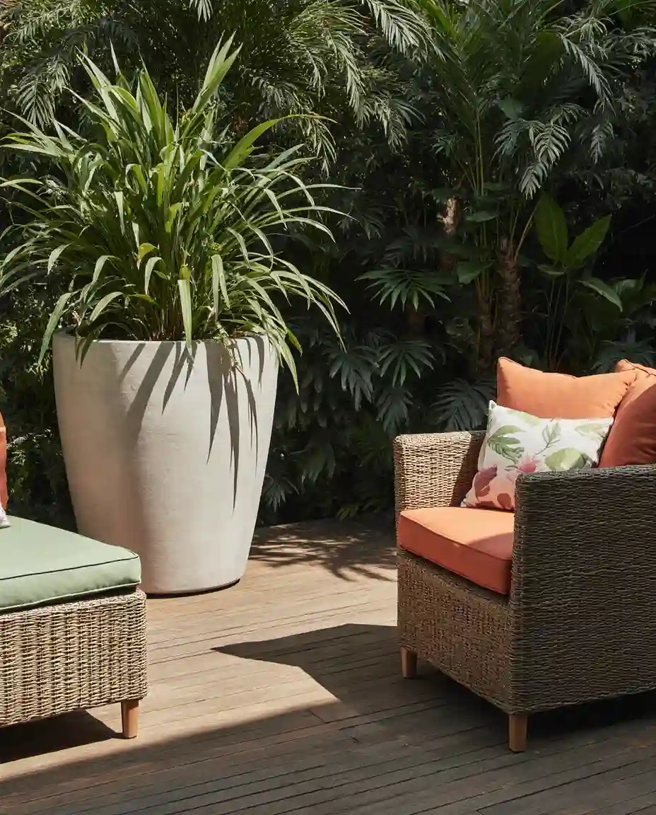 Tropical Oasis with Bold Foliage 1