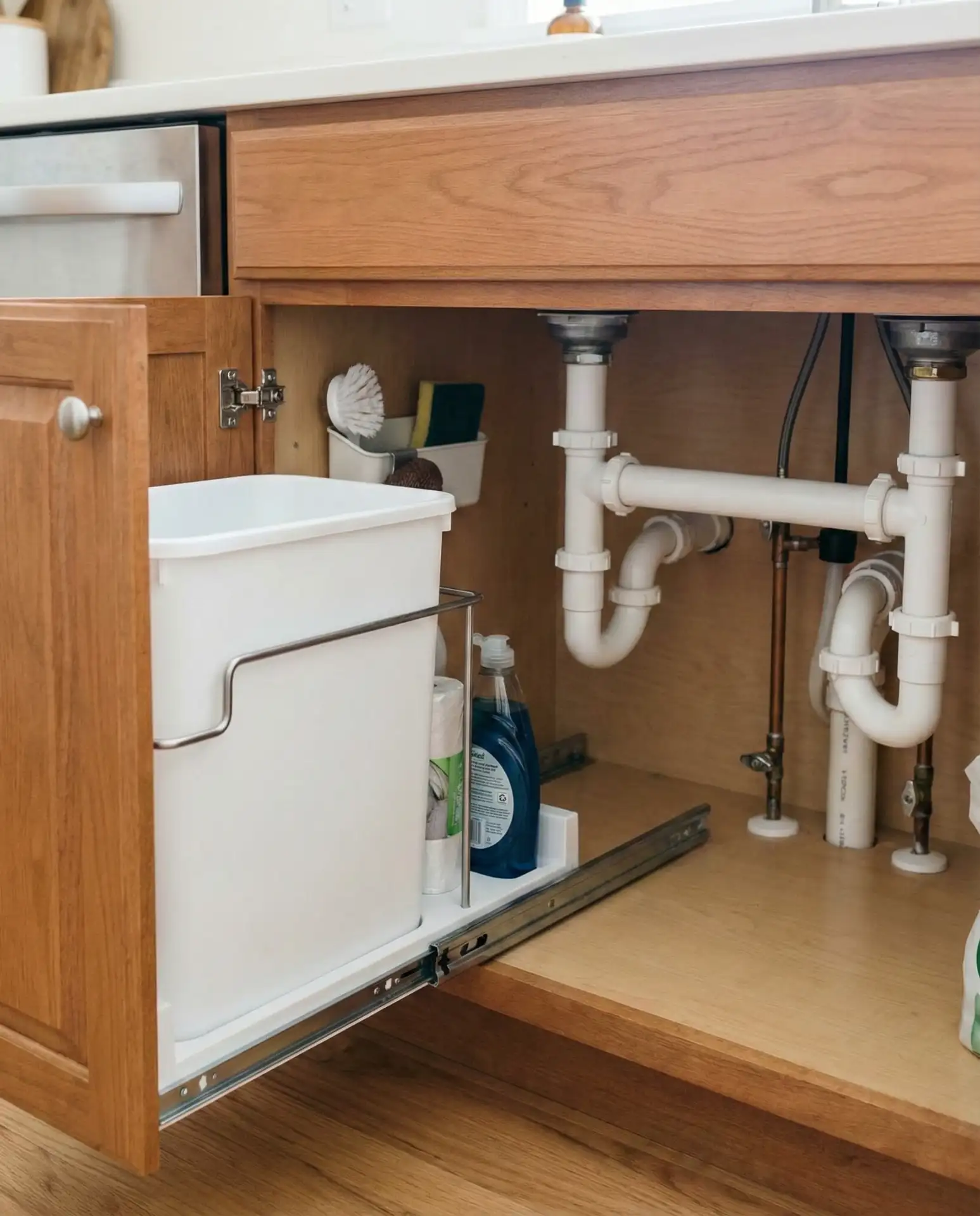Under-Sink Pull-Out Trash Bin 1