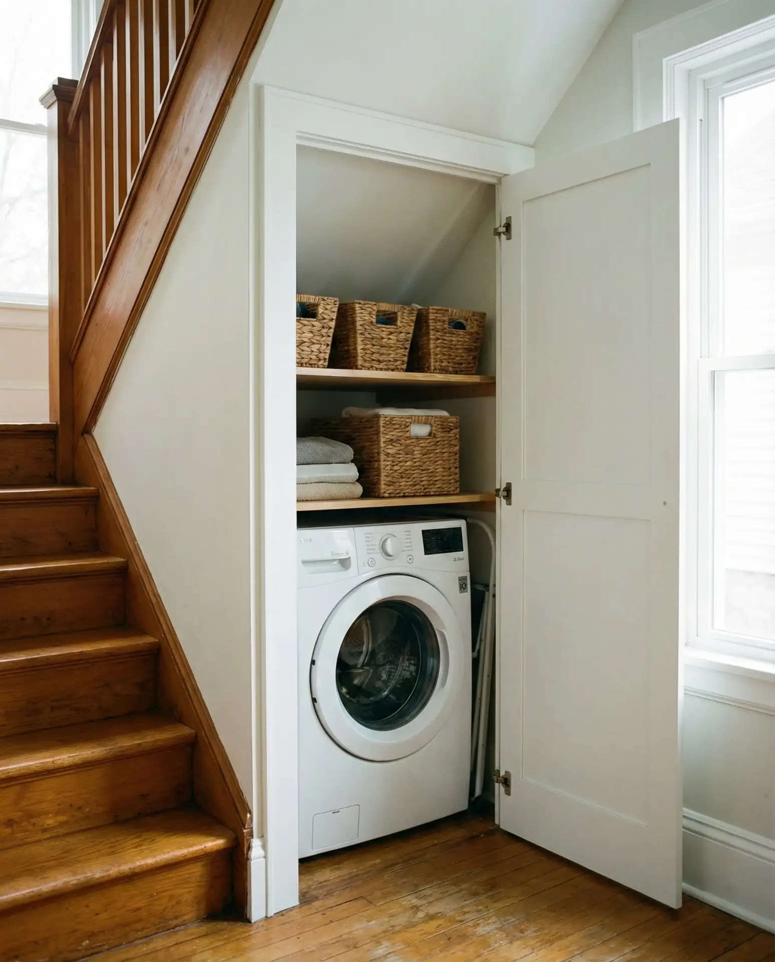 Under-Stair Laundry Hideaway 1