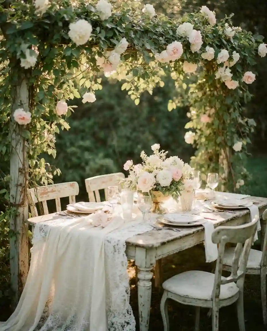 Vintage Garden Party Setup 2