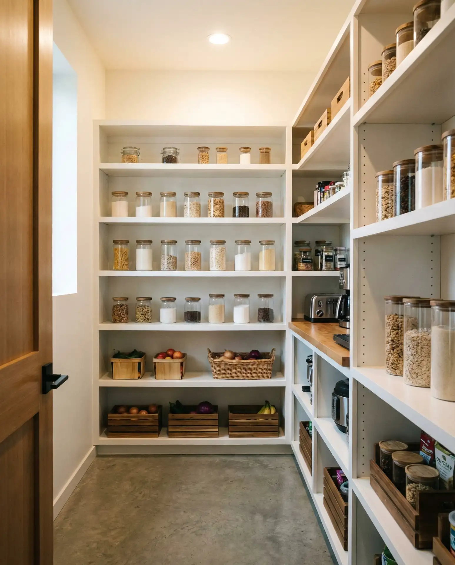 Walk-In Pantry with Floor-to-Ceiling Shelving 2