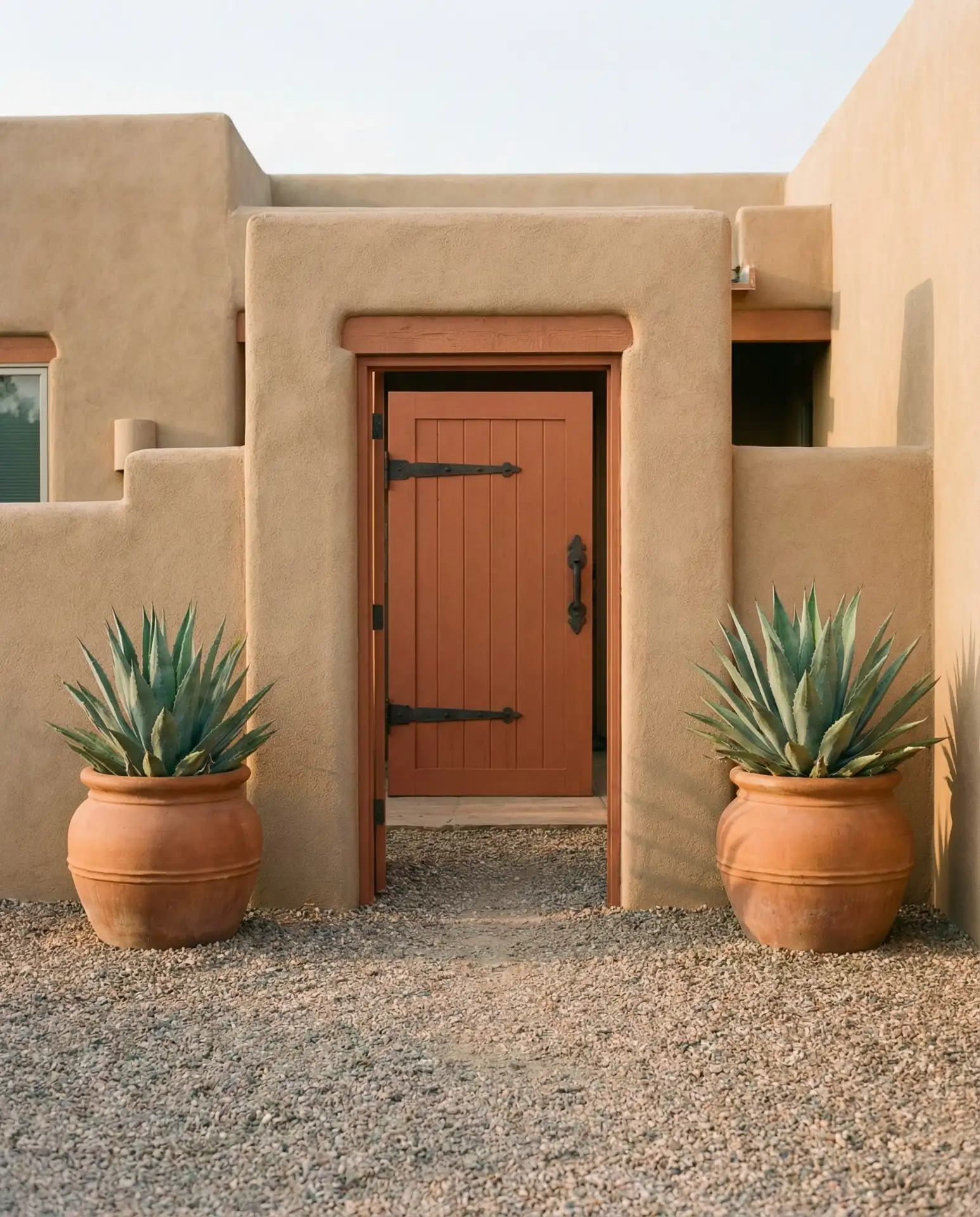 Warm Terracotta for Tan House Exteriors 1