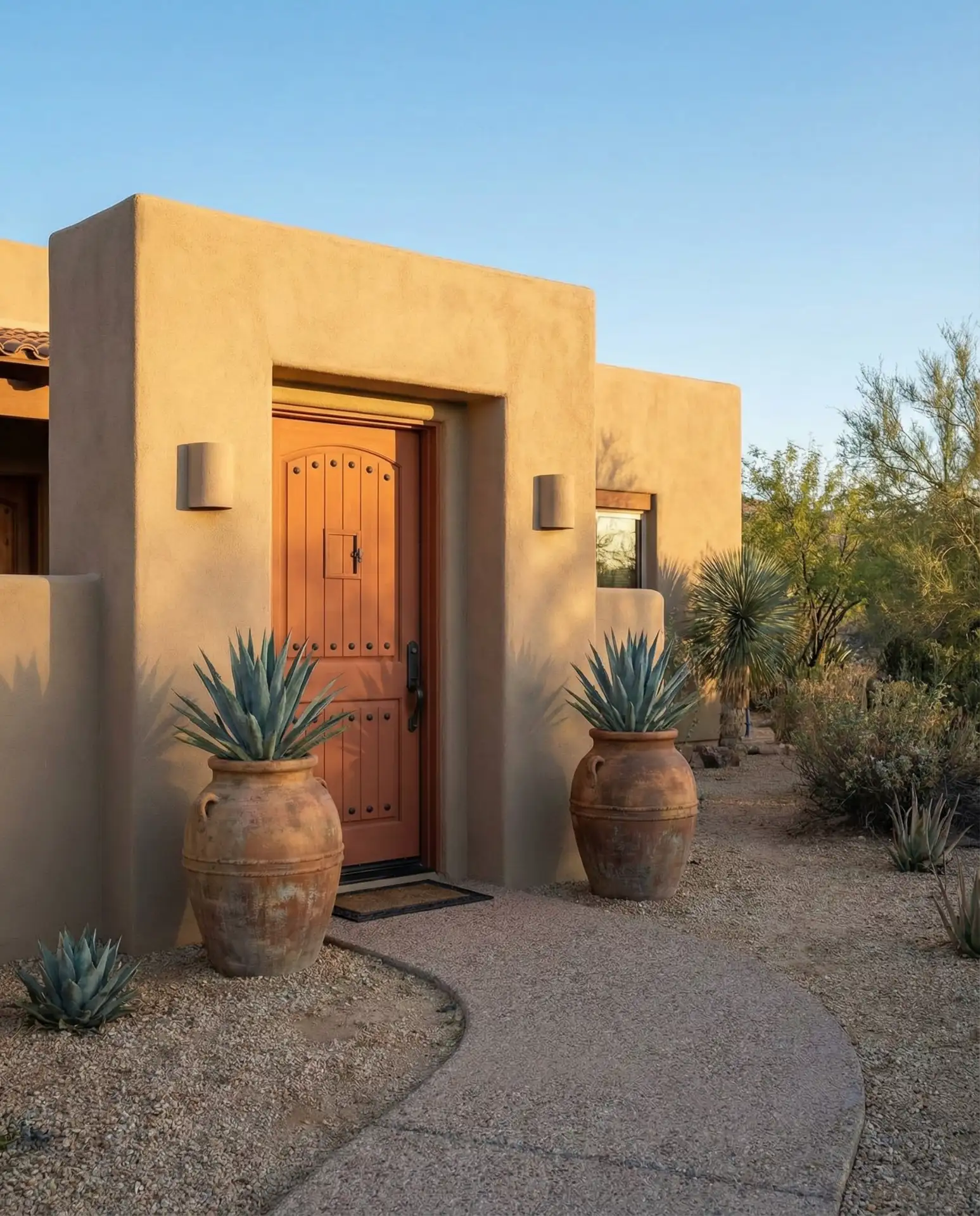 Warm Terracotta for Tan House Exteriors 2