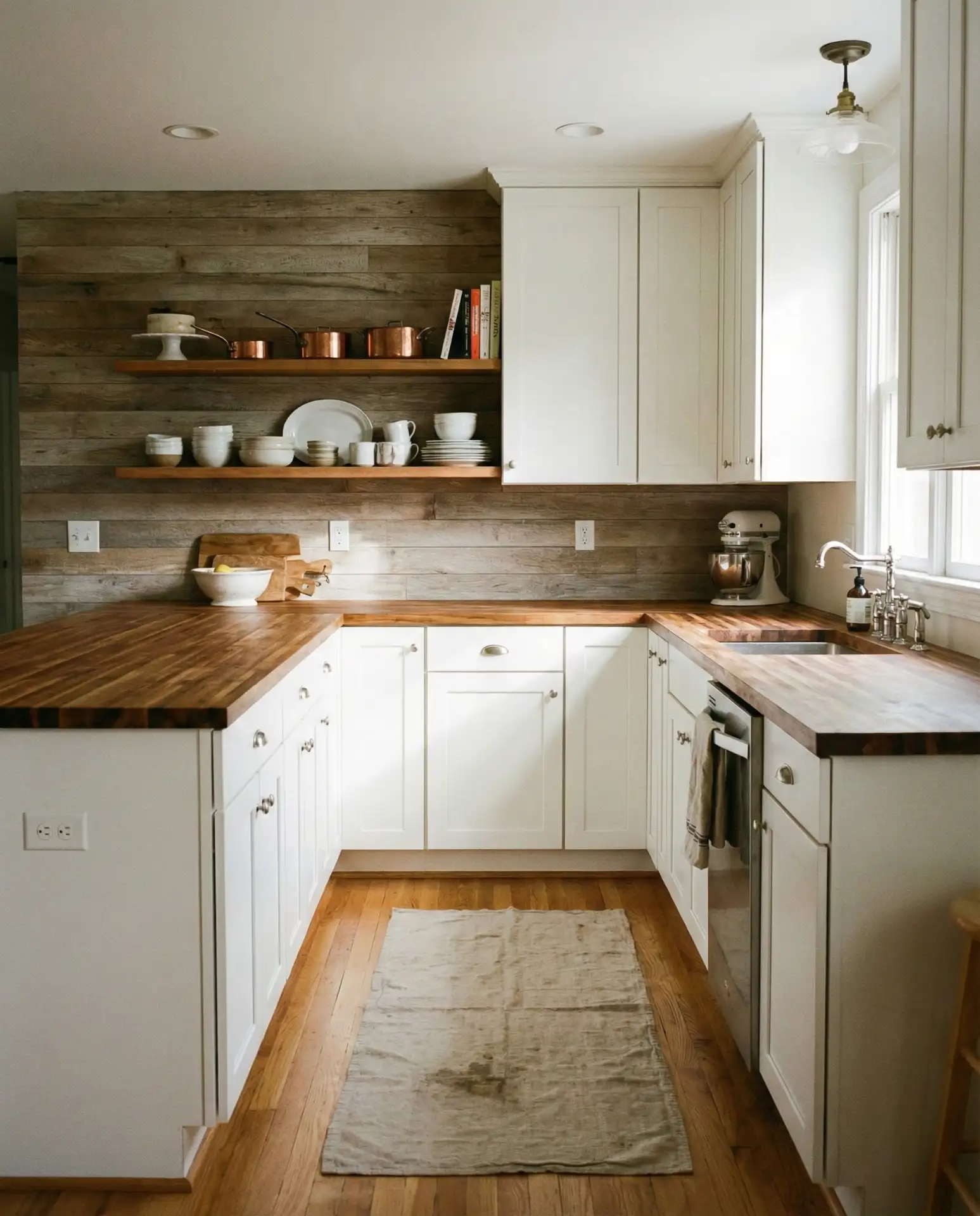 Warm Wood and White Combination 2