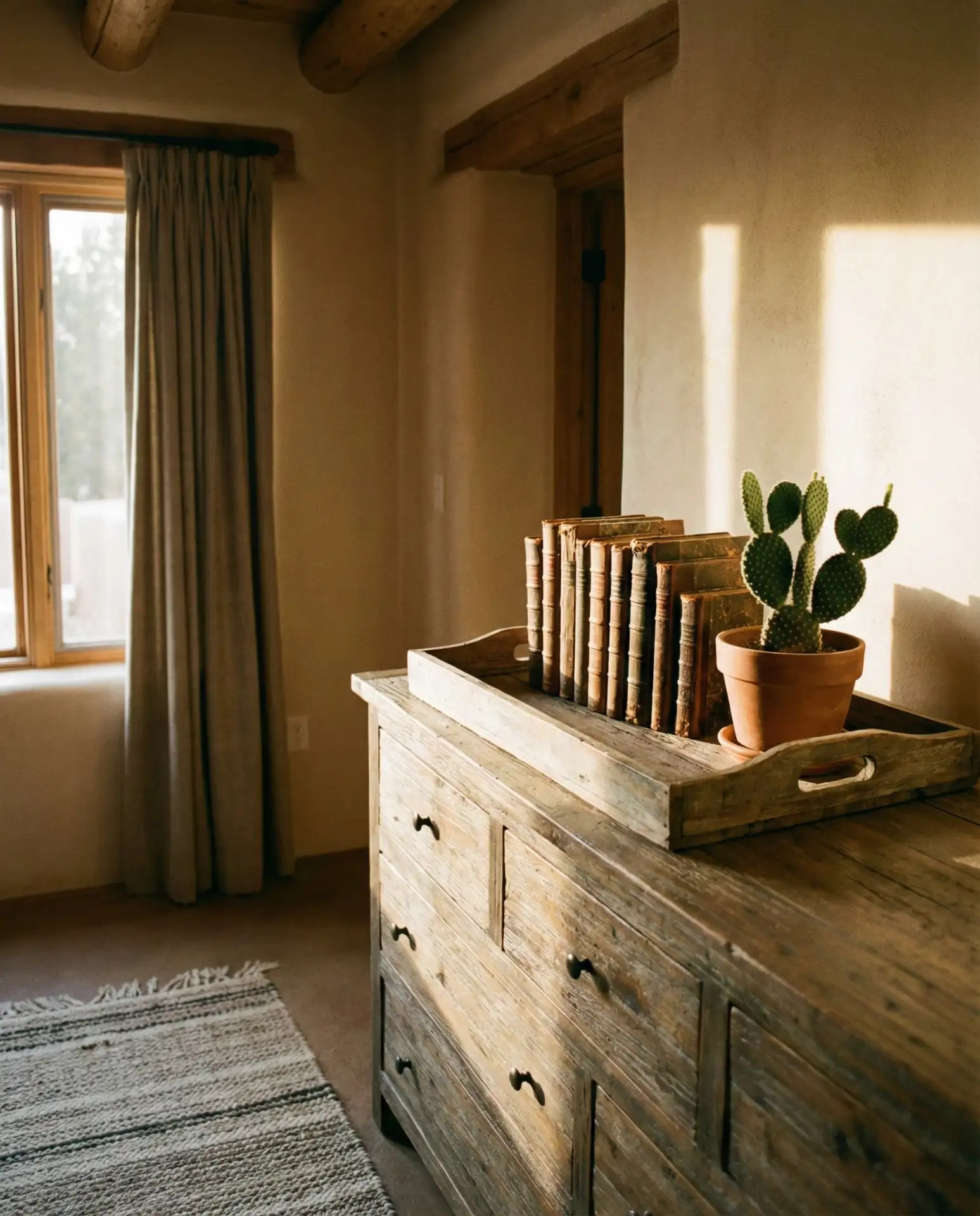Western Dresser with Rustic Elements 1