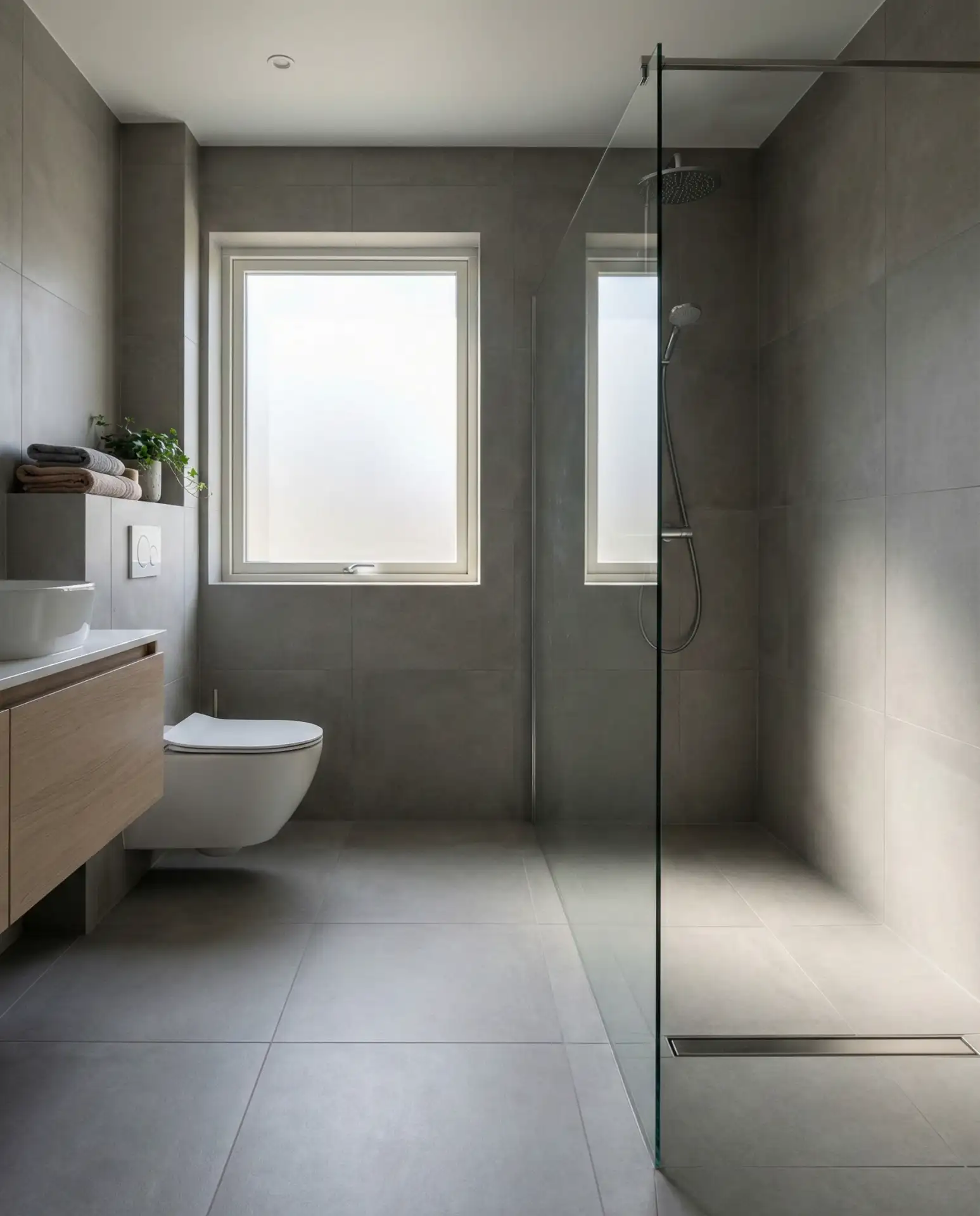 Wet Room with Linear Drain 1