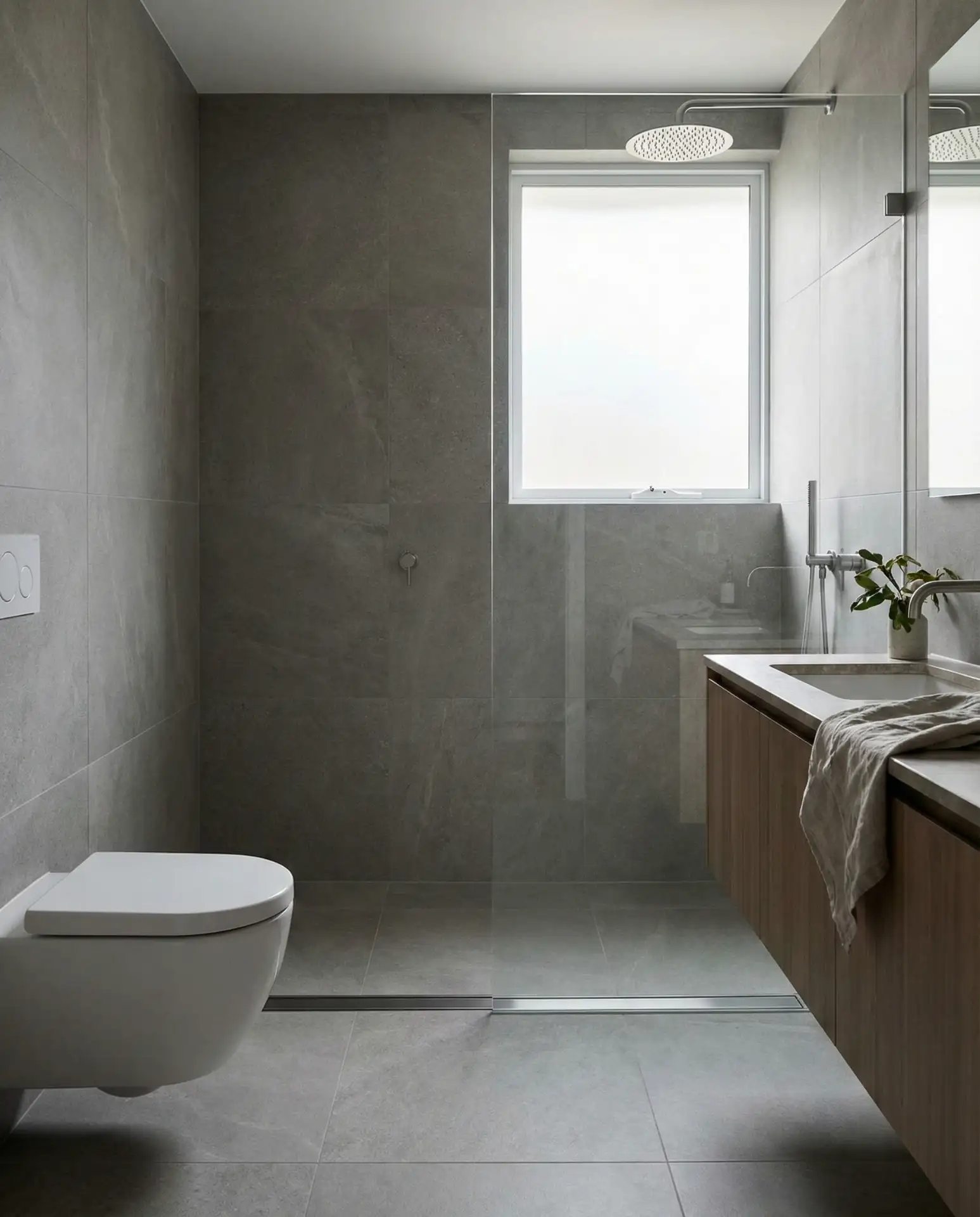 Wet Room with Linear Drain 2