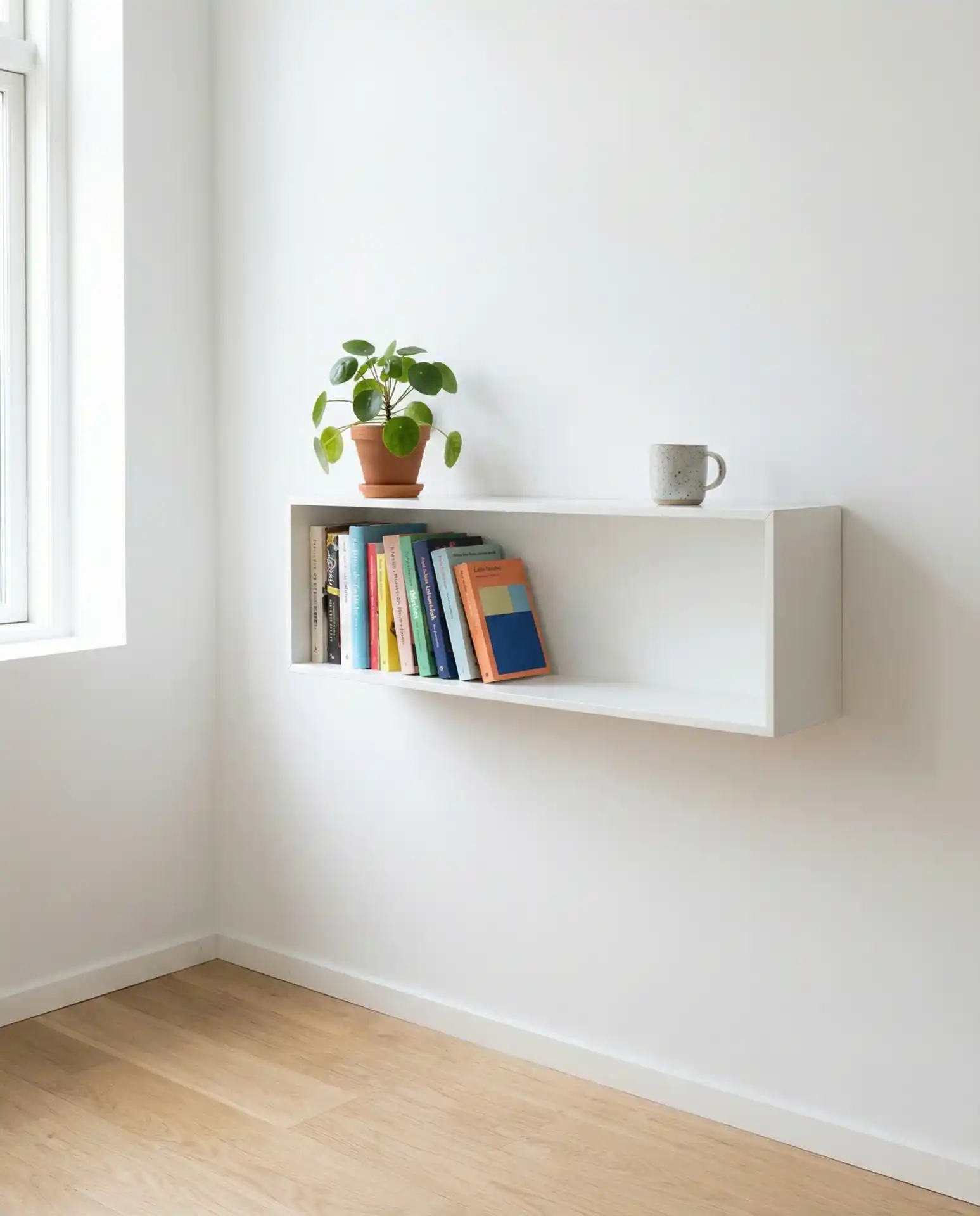 White Shelving for Scandinavian Simplicity 1