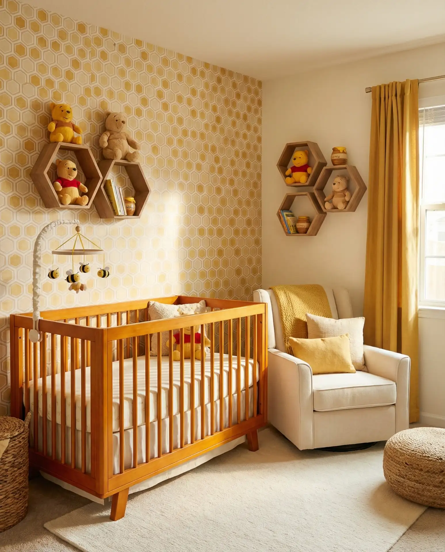 Winnie the Pooh Baby with Honeycomb Details 1