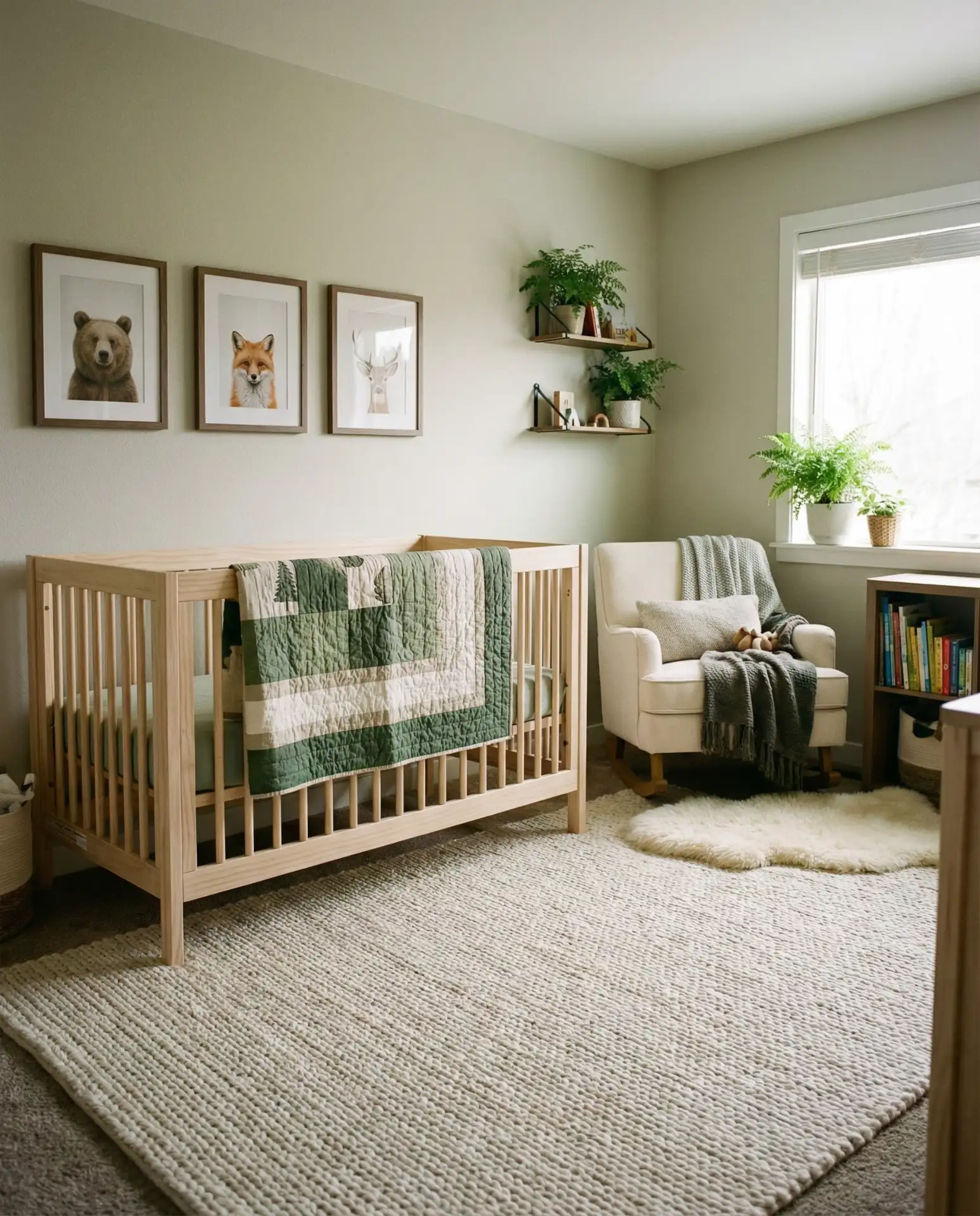 Woodland Nursery with Natural Wood Accents 1