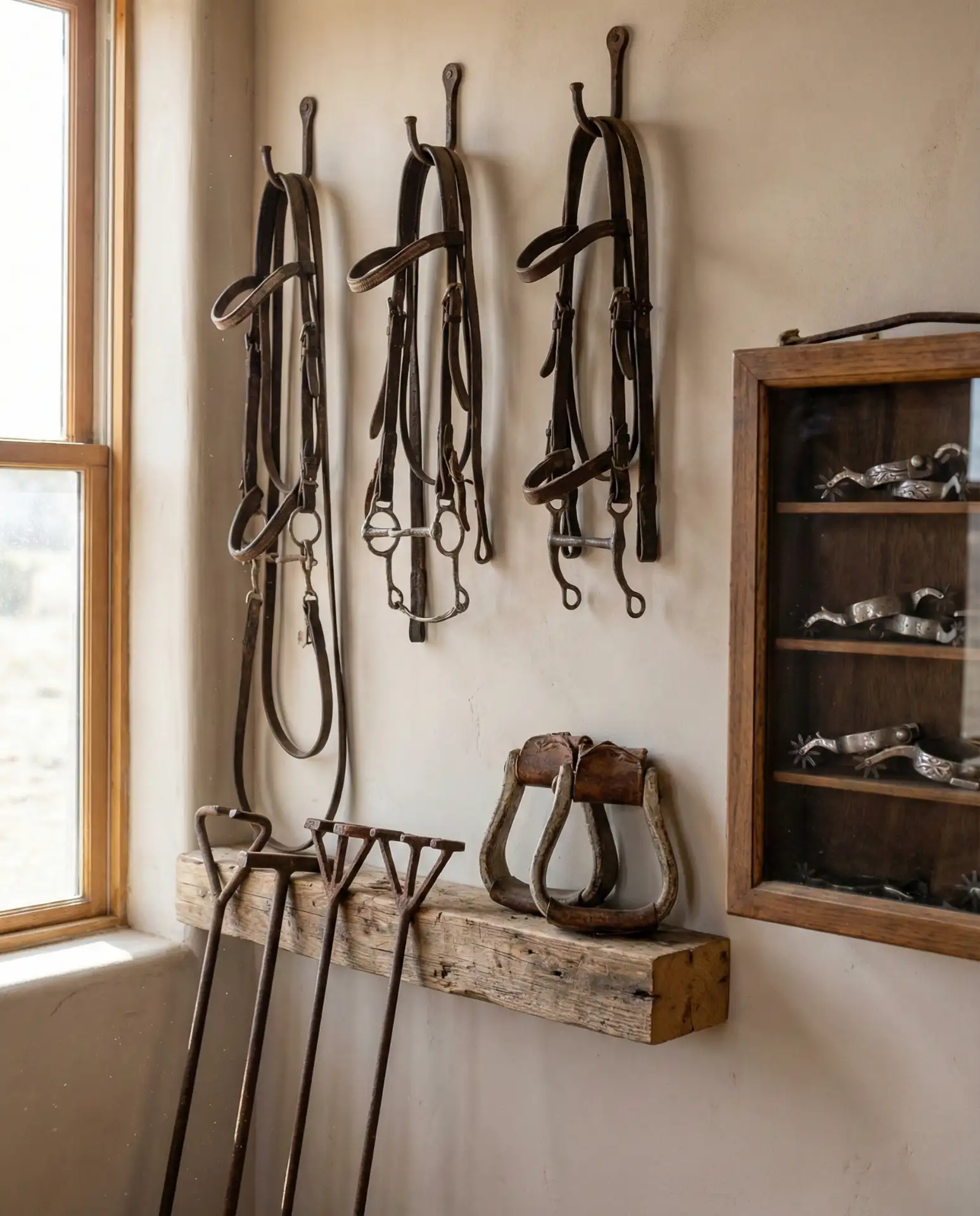 Antique Western Collectibles Display 2