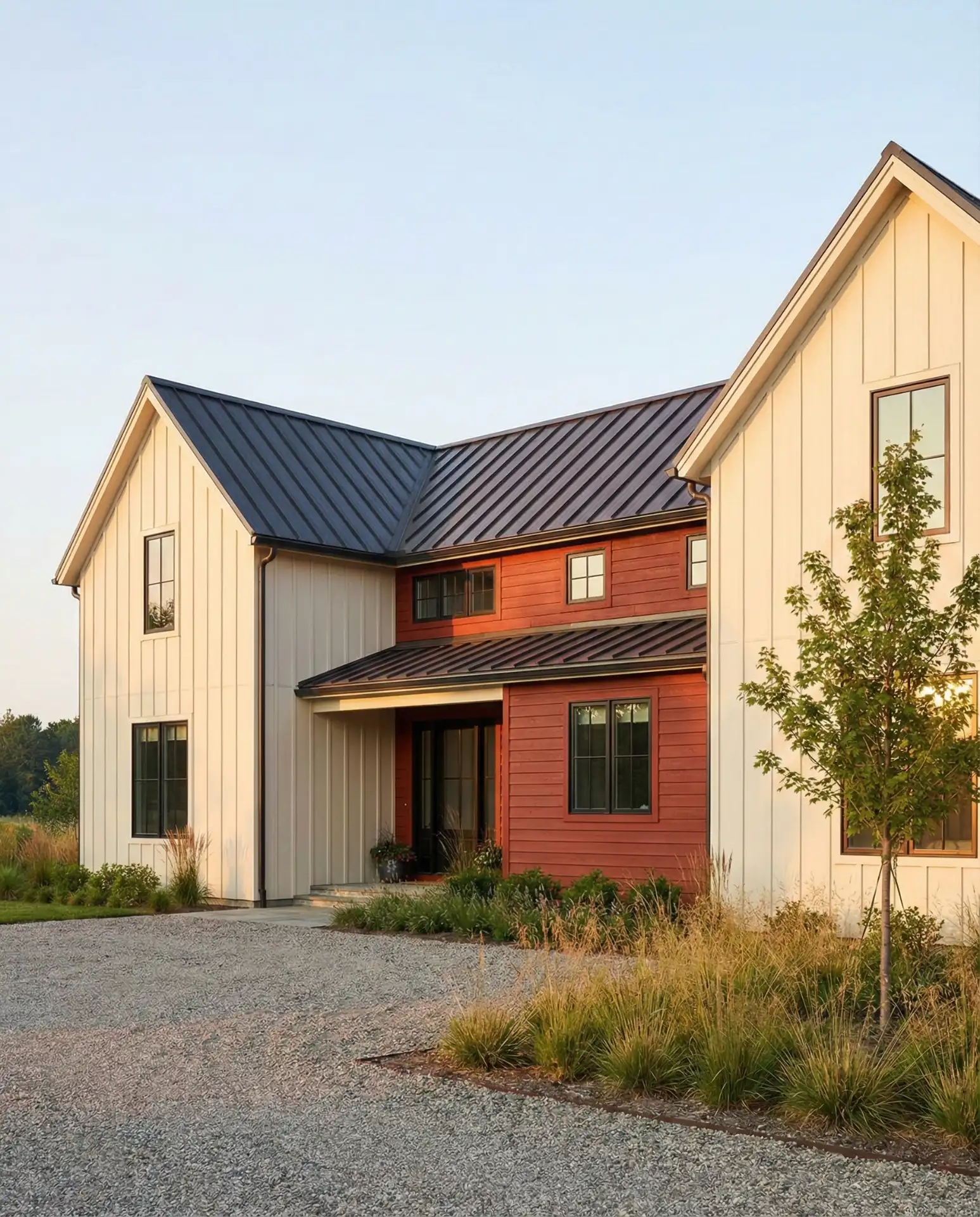 Barn Red Accent with Neutral Main Siding 2