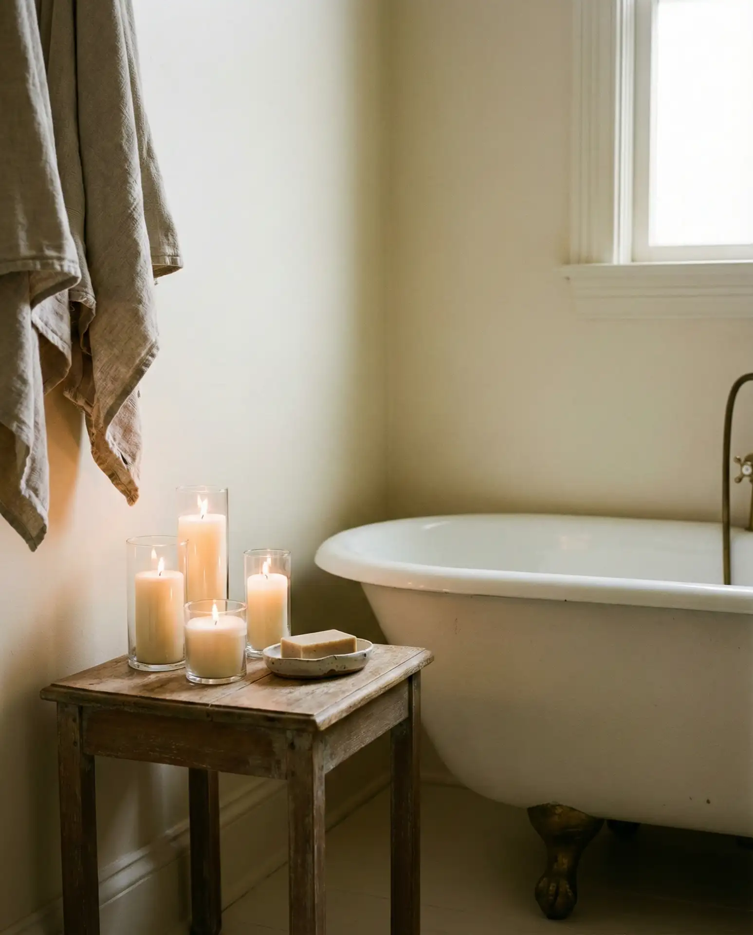 Bathroom with Clawfoot Tub and Vintage Fixtures 1