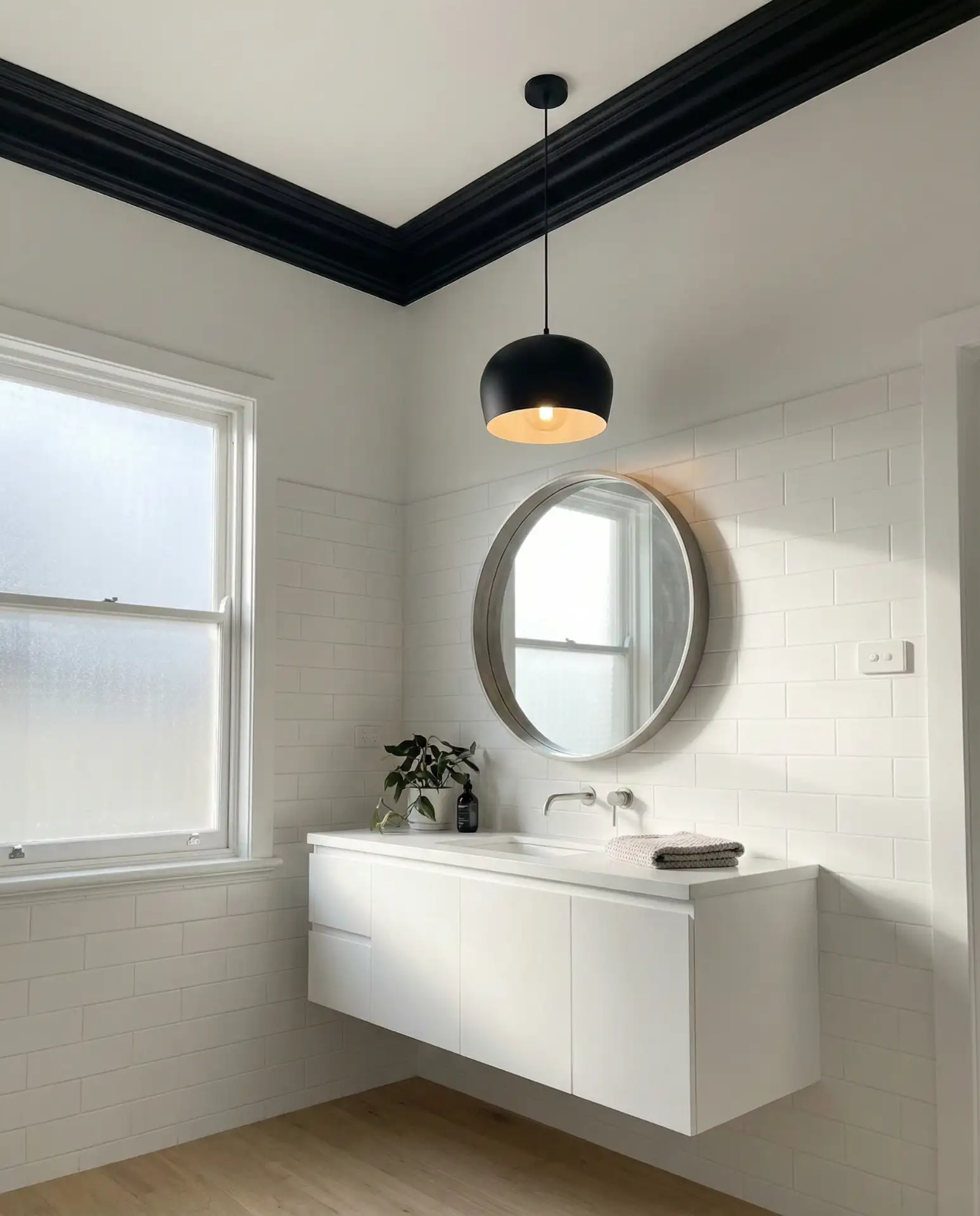 Black Ceiling with White Walls 2