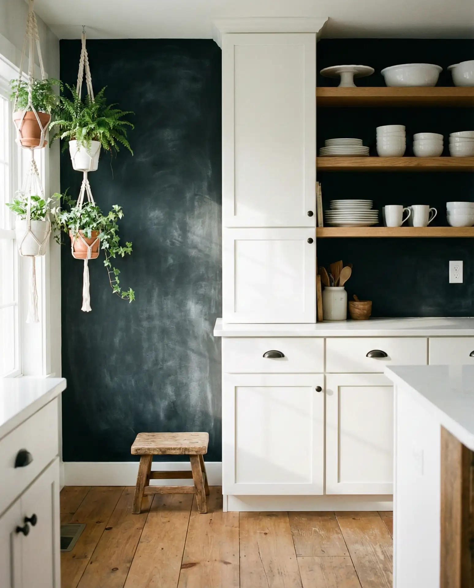 Black Chalkboard Wall for Menu Planning 2