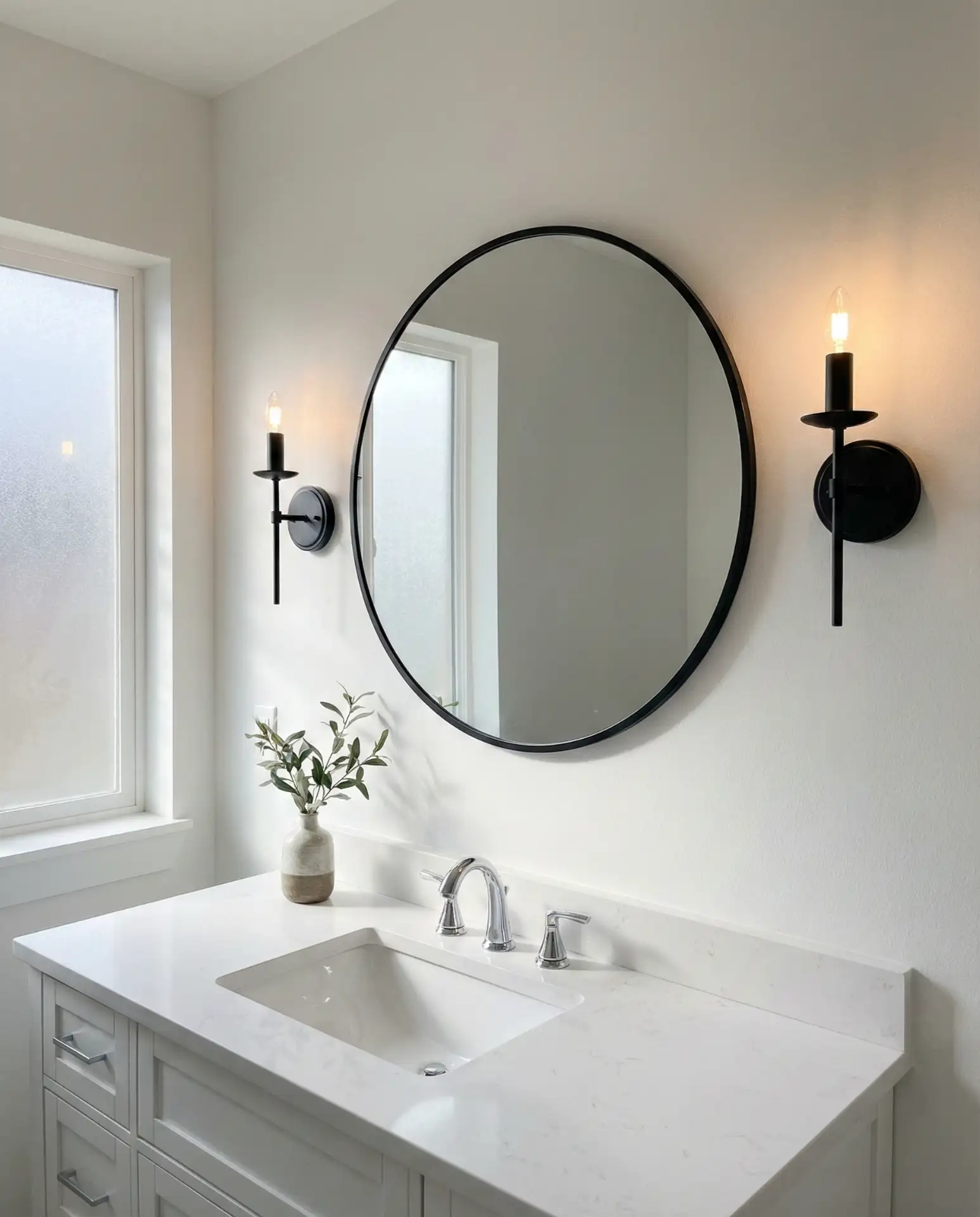 Black Mirror Frames of Various Shapes 1