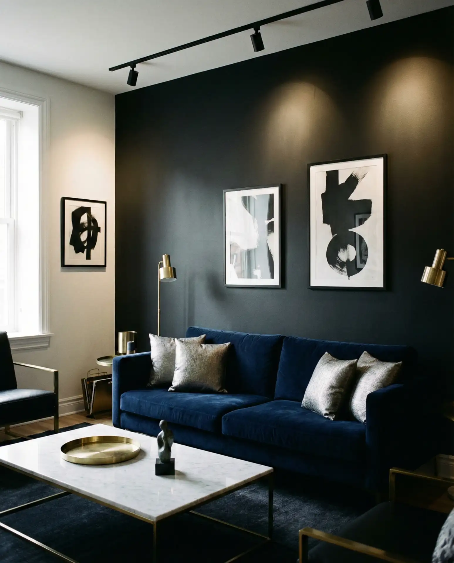 Black and Blue Dramatic Contrast 1