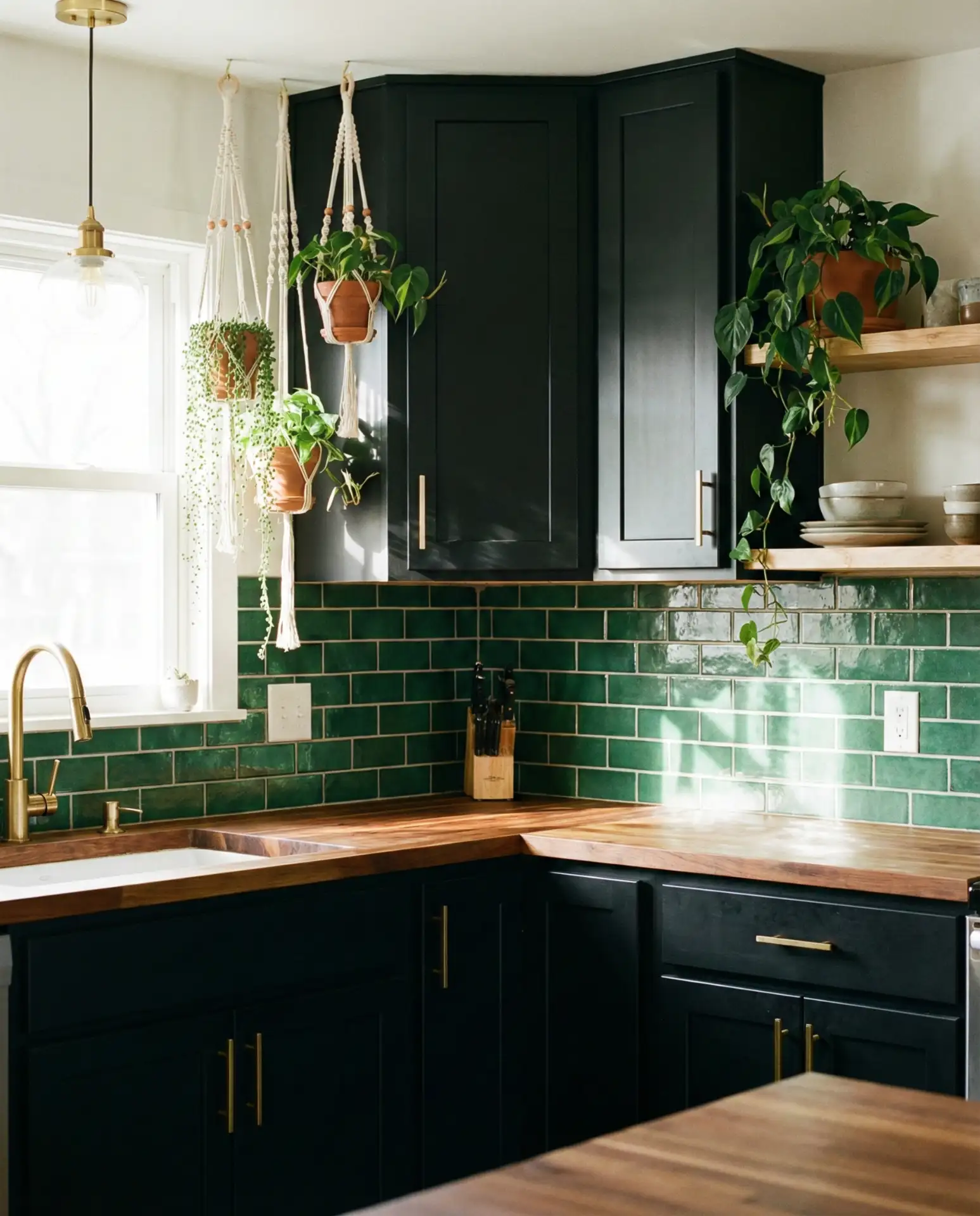 Black and Green Kitchen Palette 2