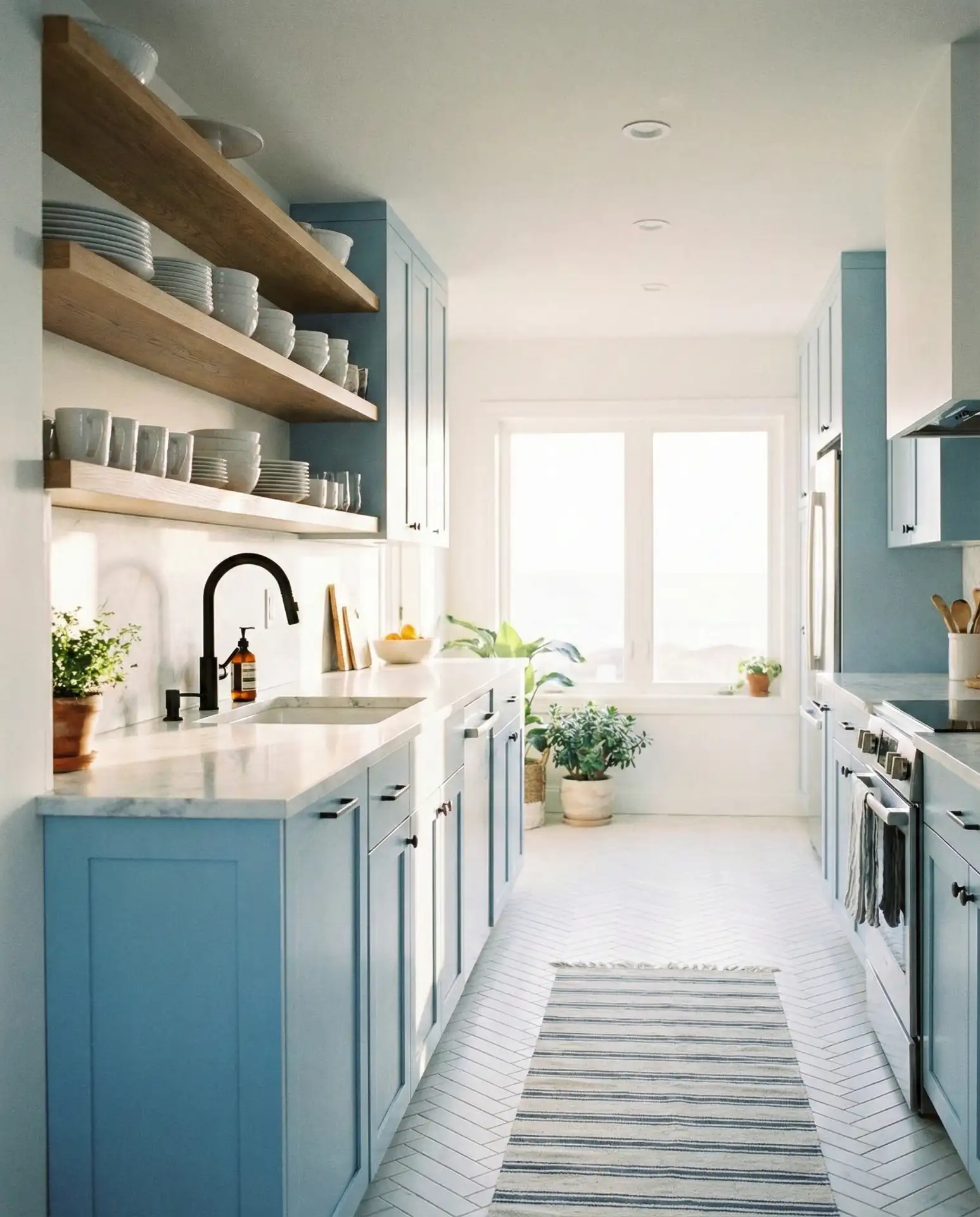 Blue Cabinetry for Calm and Character 2