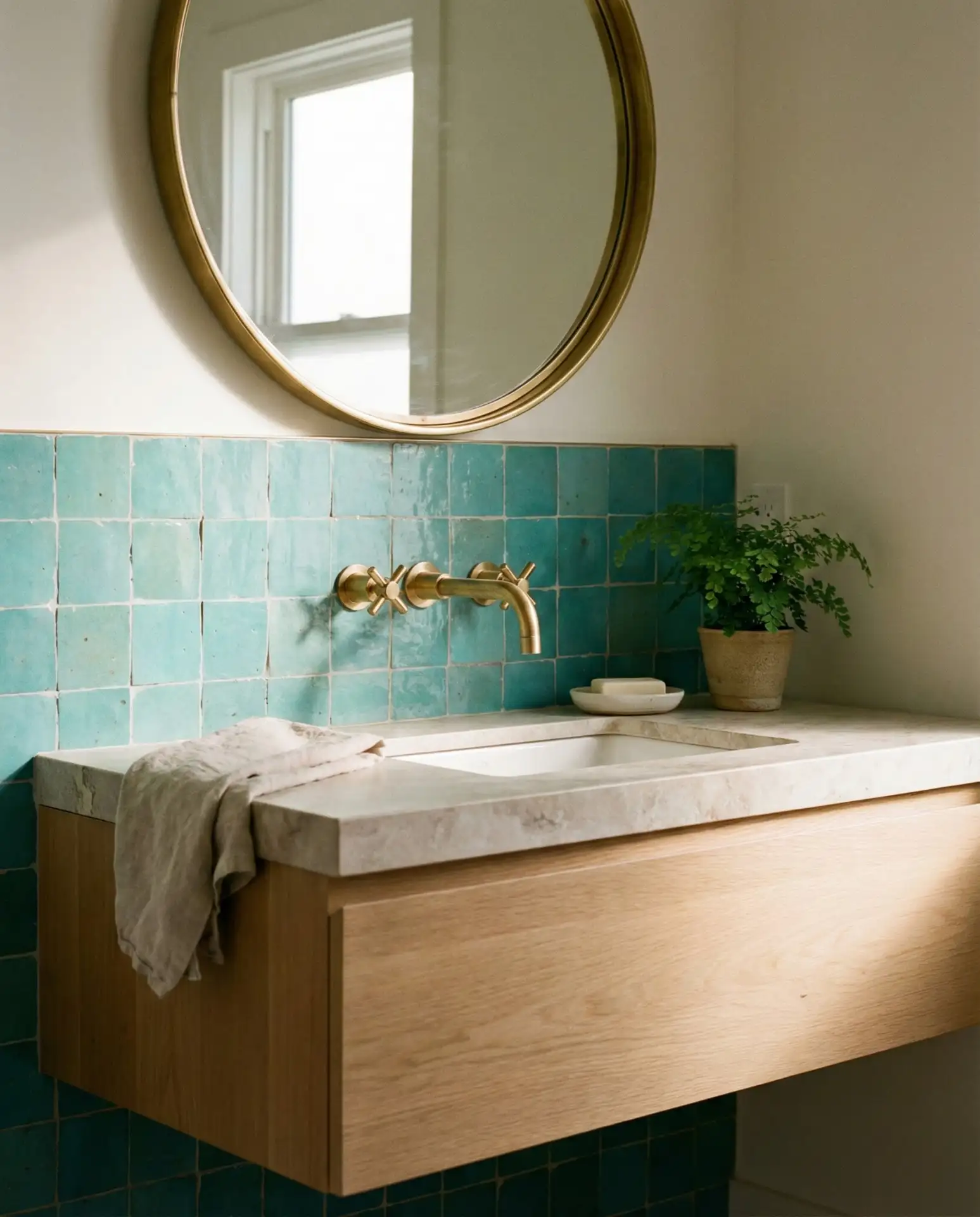 Blue Moroccan Zellige 2