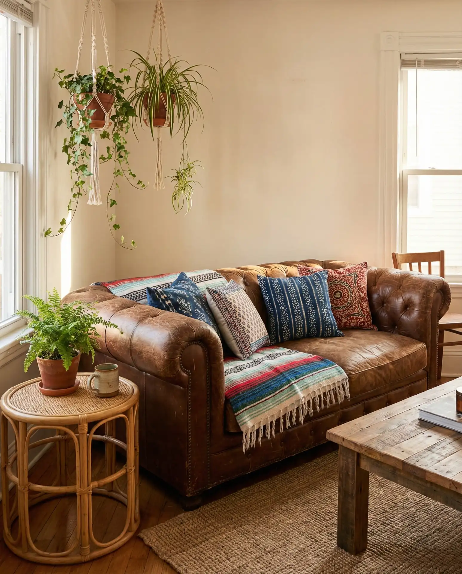 Bohemian Leather with Global Textiles 1