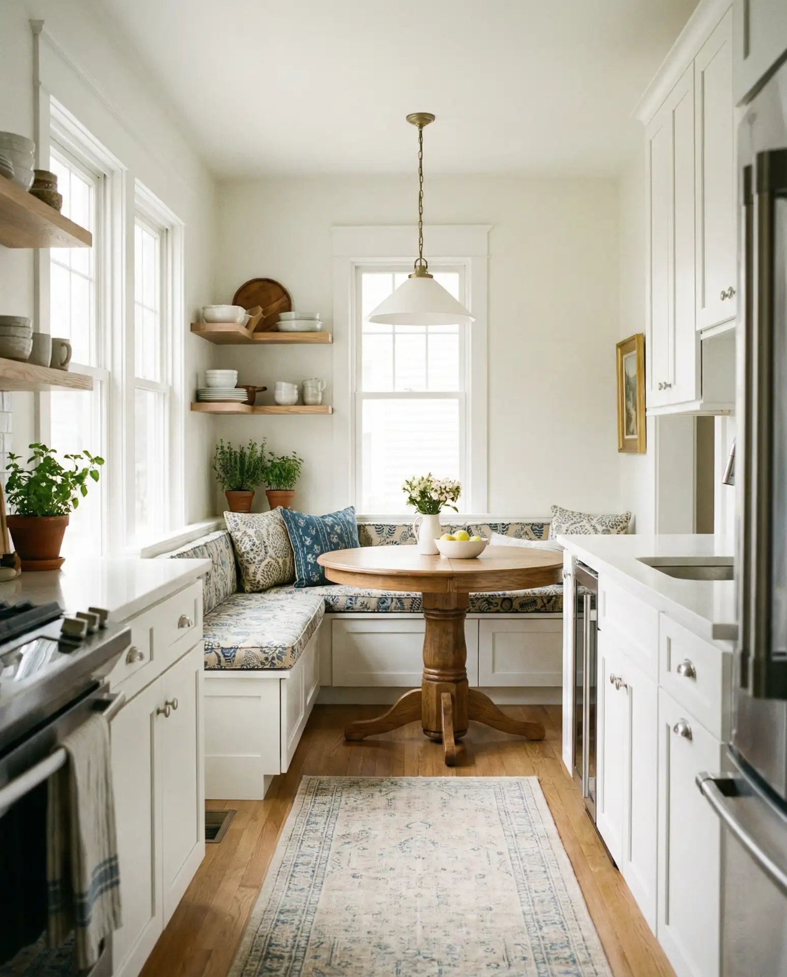 Breakfast Nook Tucked Into the End 1