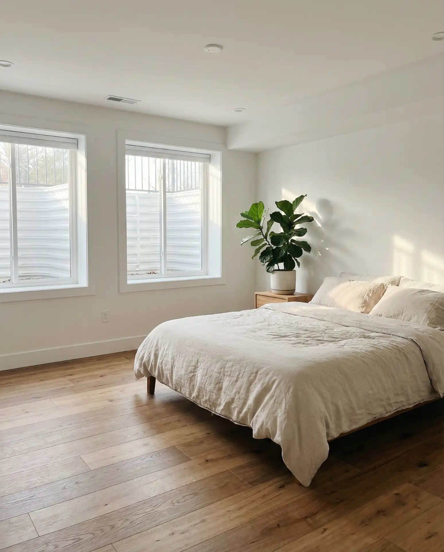 Bright Basement Bedroom with Oversized Windows 1