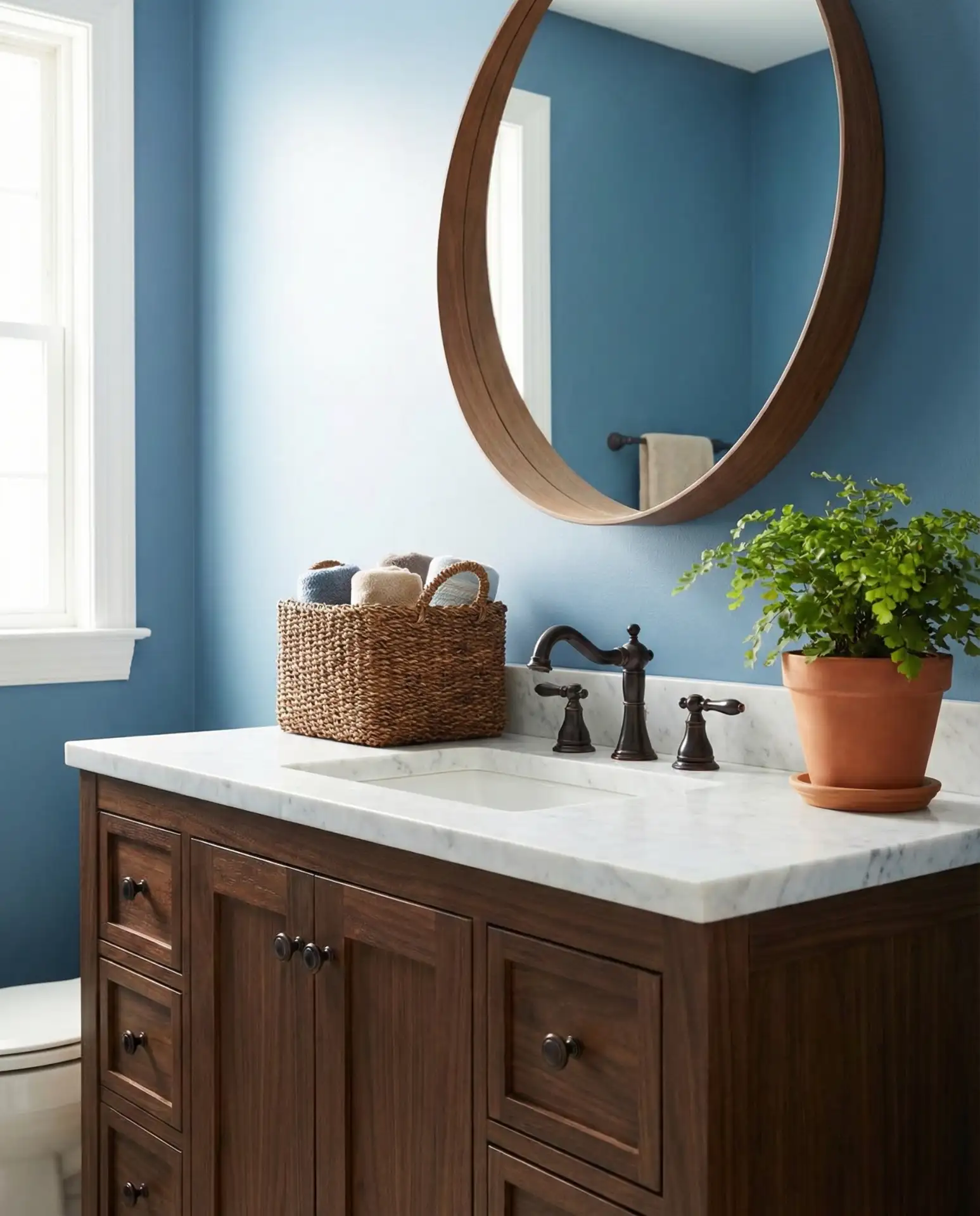 Brown and Blue Earthy Warmth 1