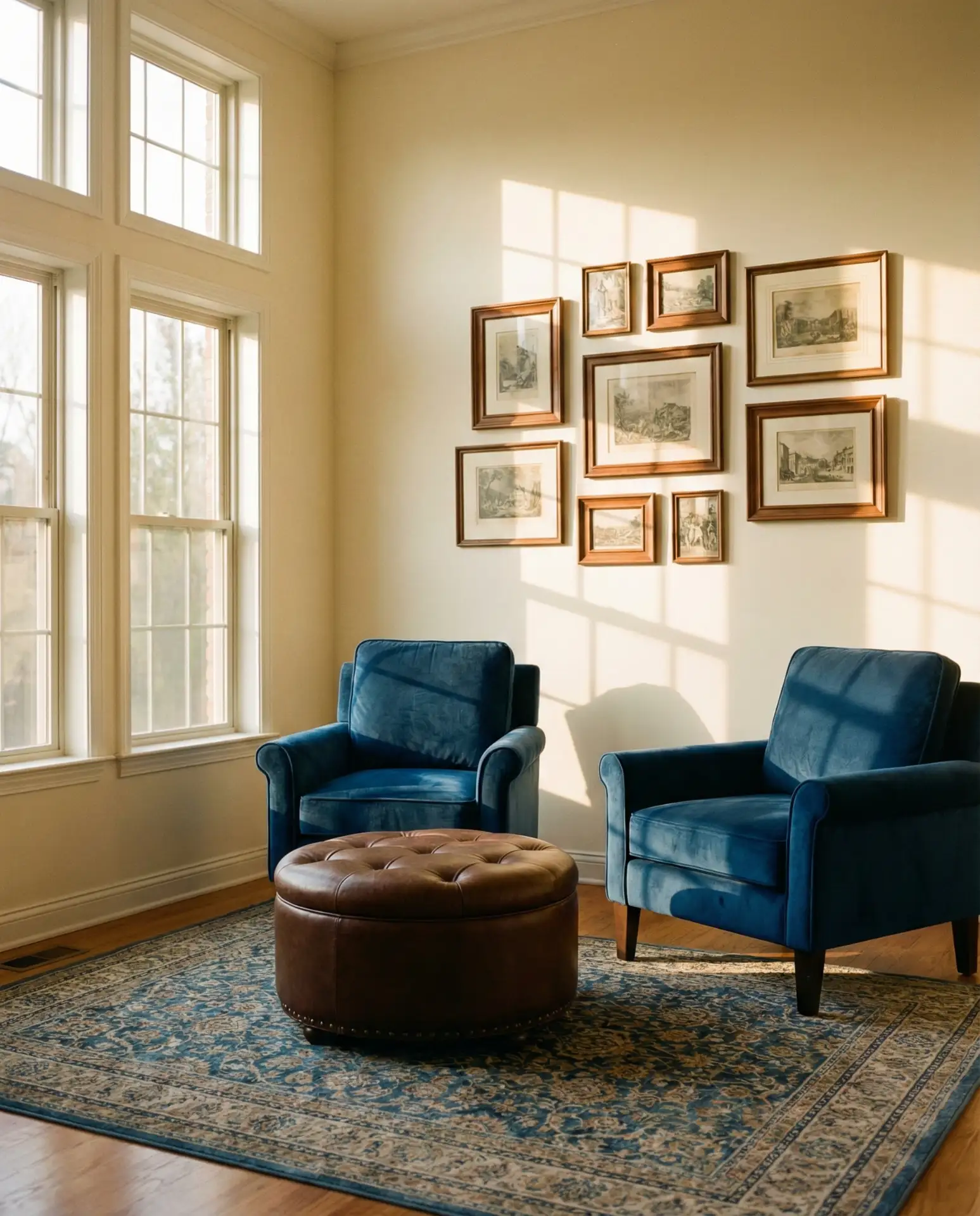 Brown and Blue Layered Sophistication 1