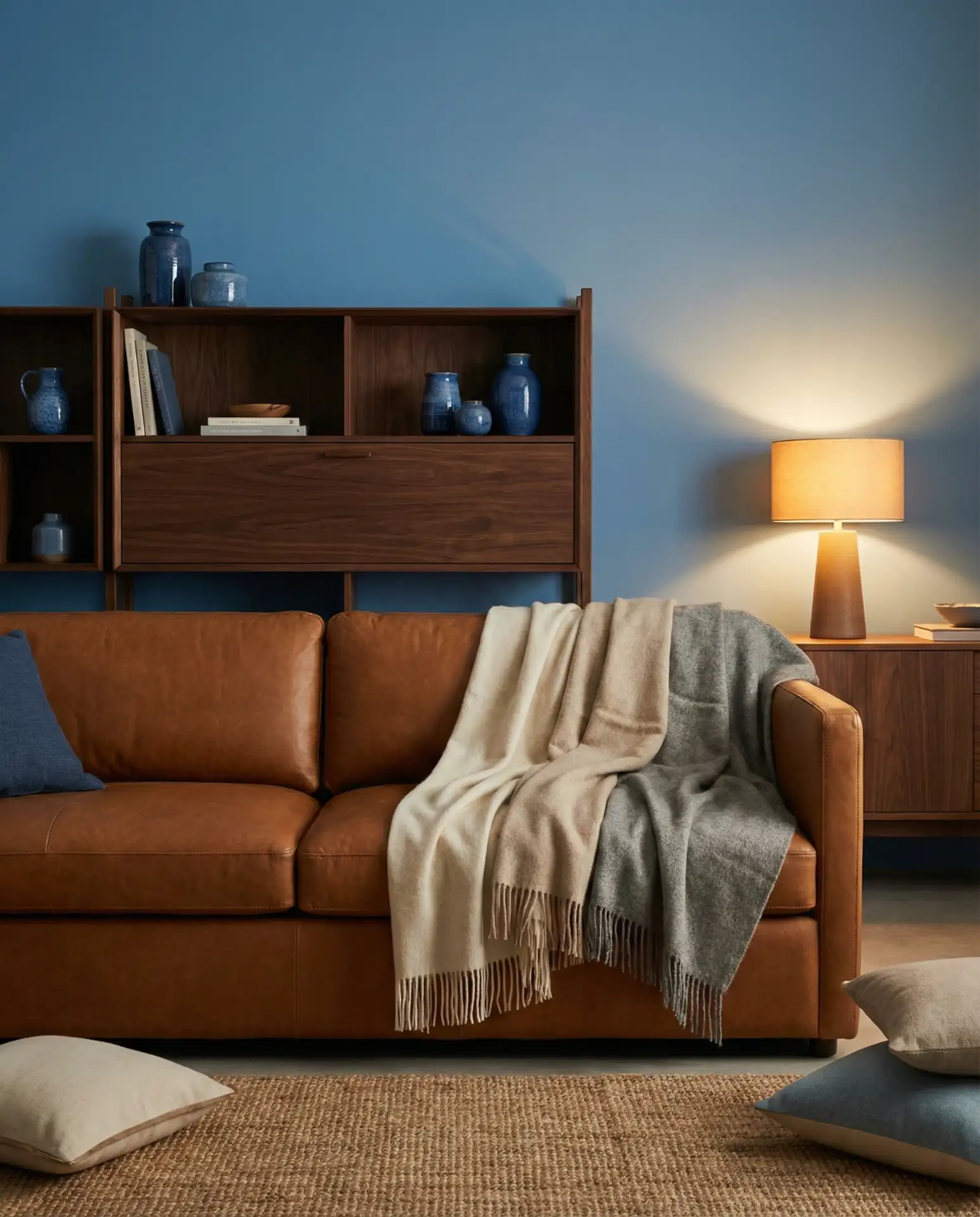 Brown and Blue Layered Sophistication 2