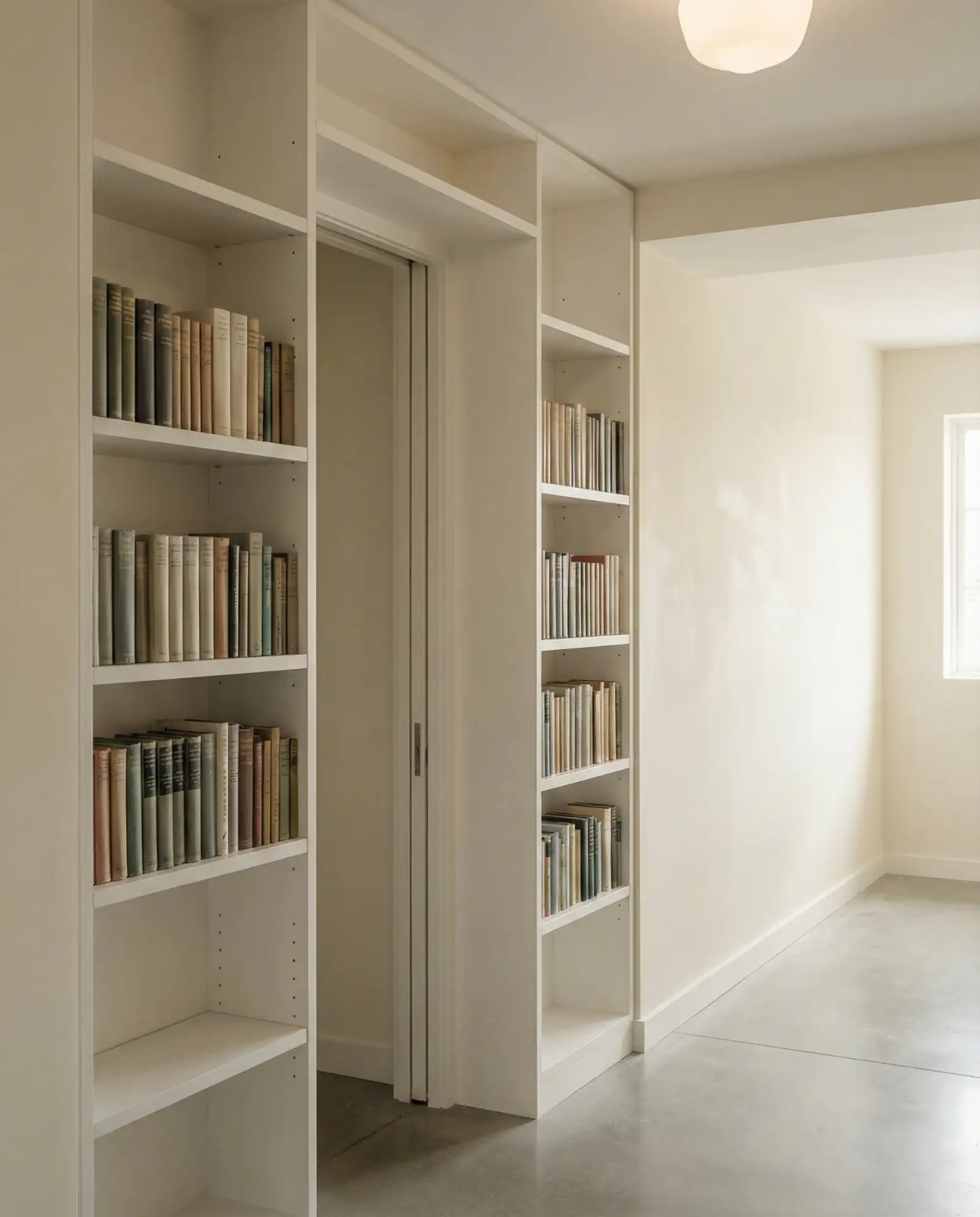 Built-In Bookshelf Around Doorways 1