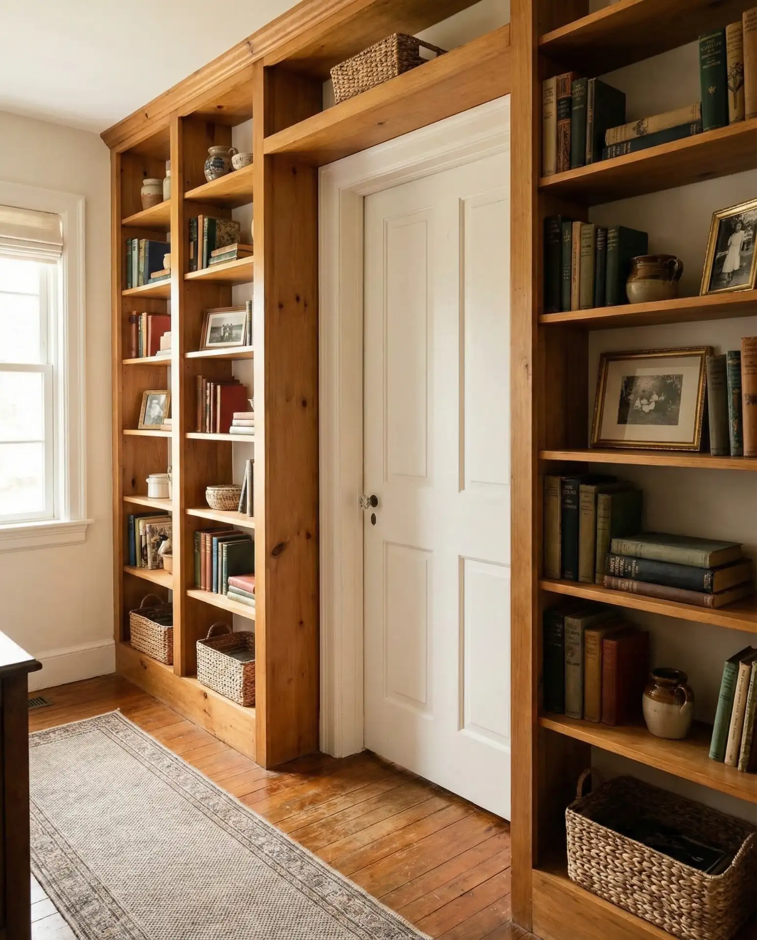 Built-In Bookshelf Around Doorways 2