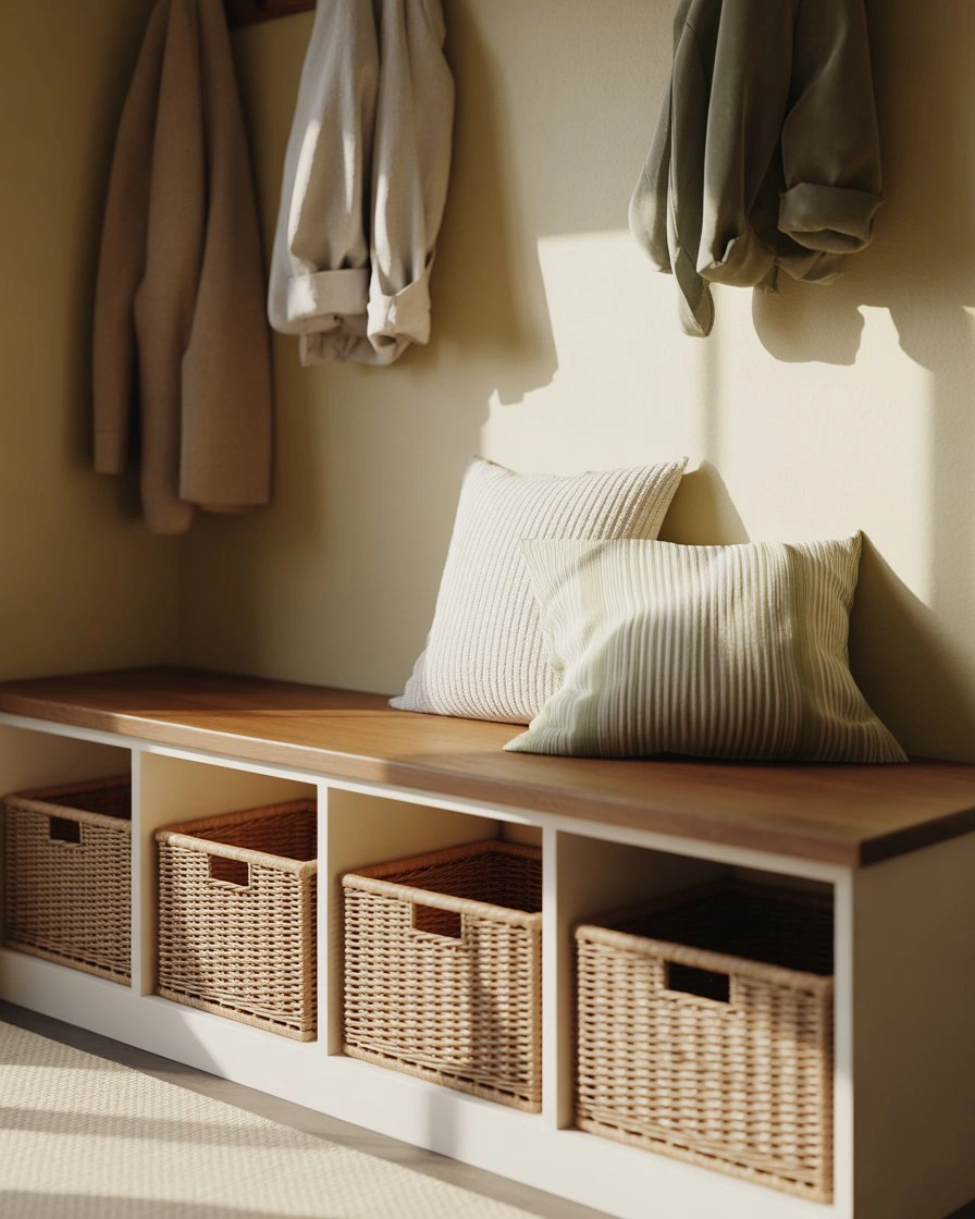 Built-In Cubby with Bench Top 2