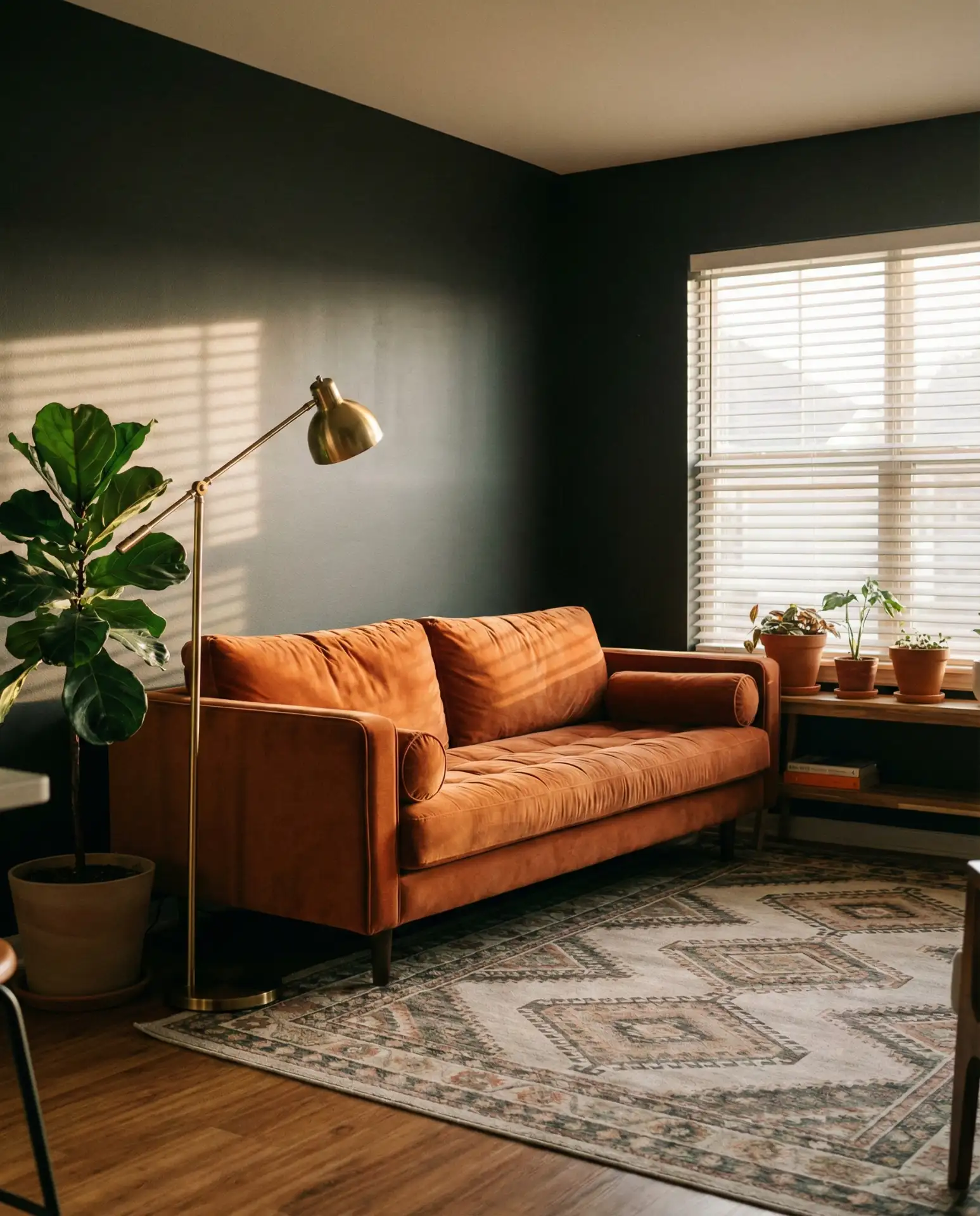 Burnt Orange and Charcoal 2