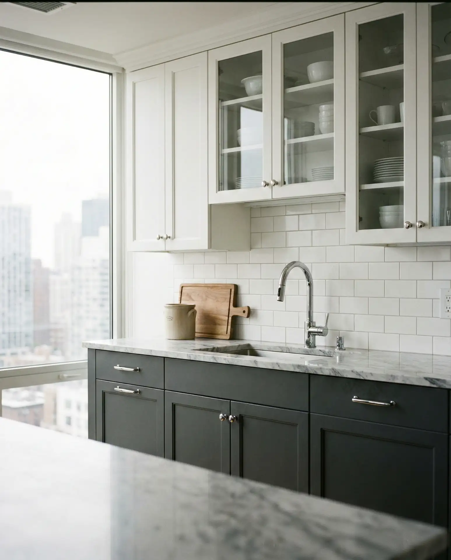 Charcoal Gray and White Contrast 2