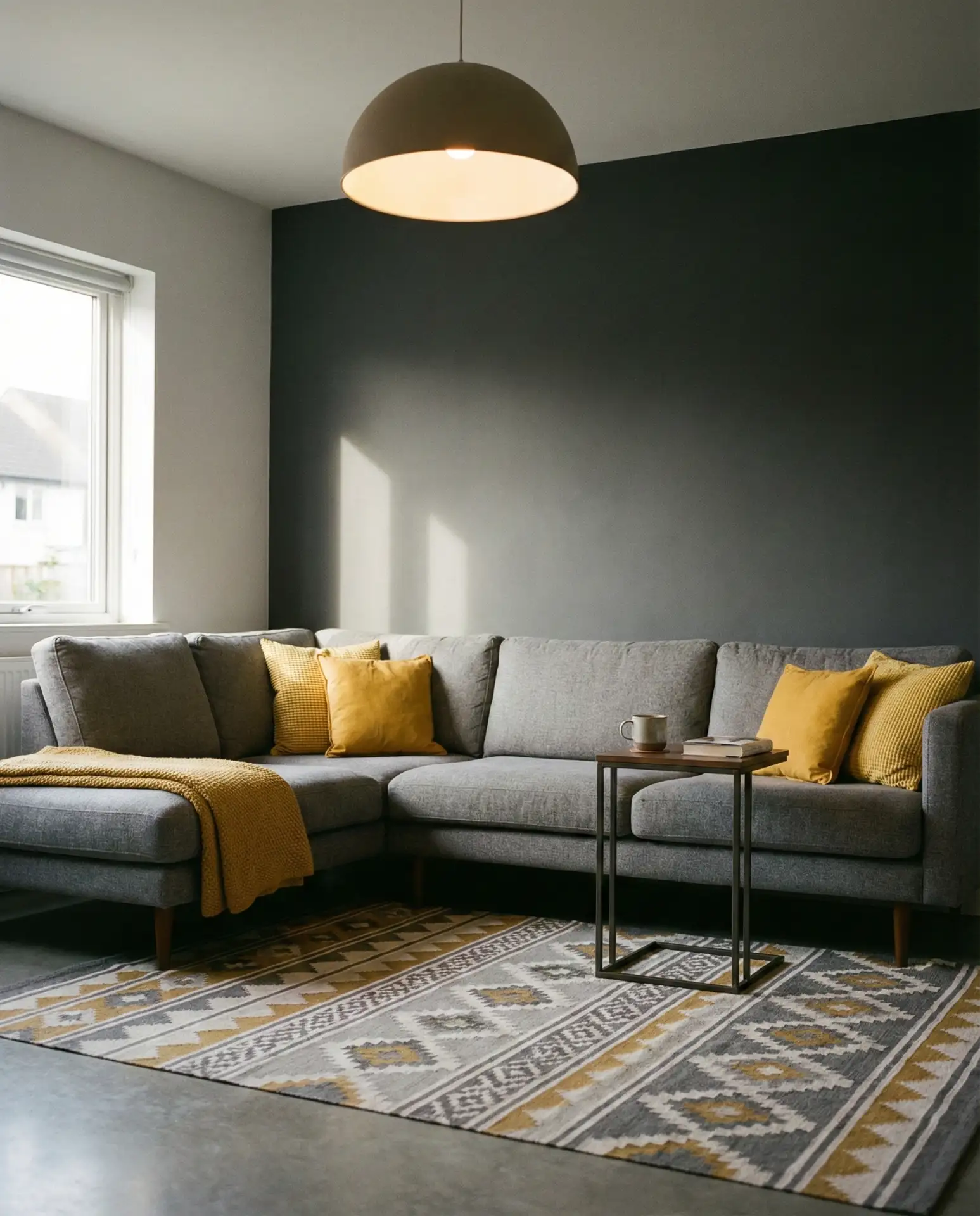 Charcoal Gray with Mustard Accents 2