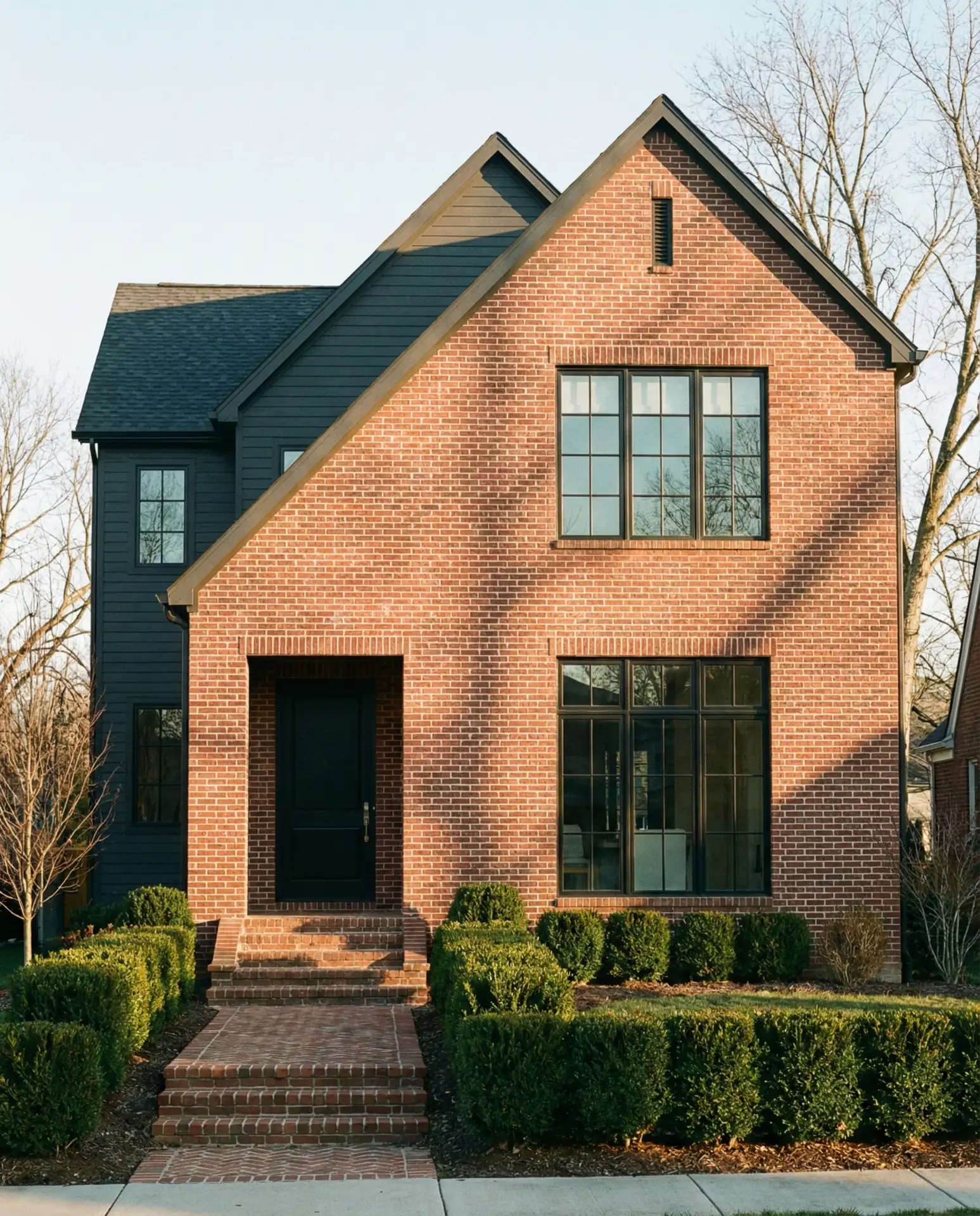 Classic Red Brick with Modern Geometry 1